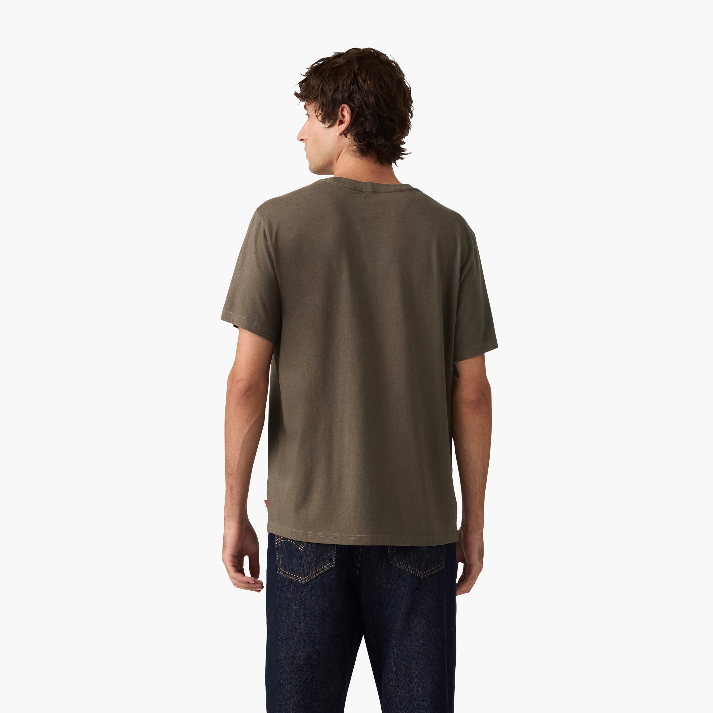 تي شيرت رجالي سادة بياقة دائرية وأكمام قصيرة من ليفايس-men-clothing-tshirtsandpolos-tshirts-image-4