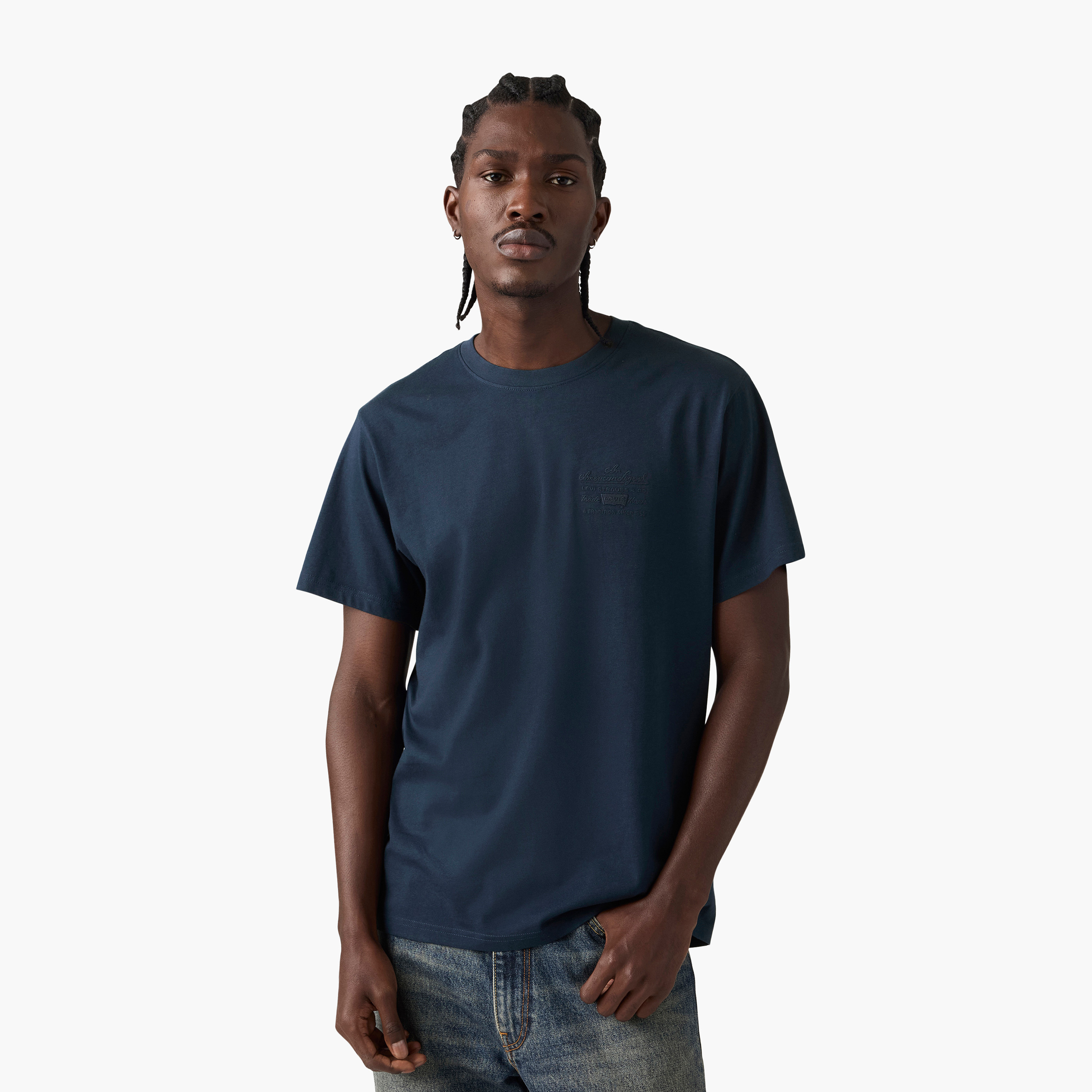 Levi's Plain Crew Neck Short Sleeves Men's T-Shirt-men-clothing-tshirtsandpolos-tshirts-image-1
