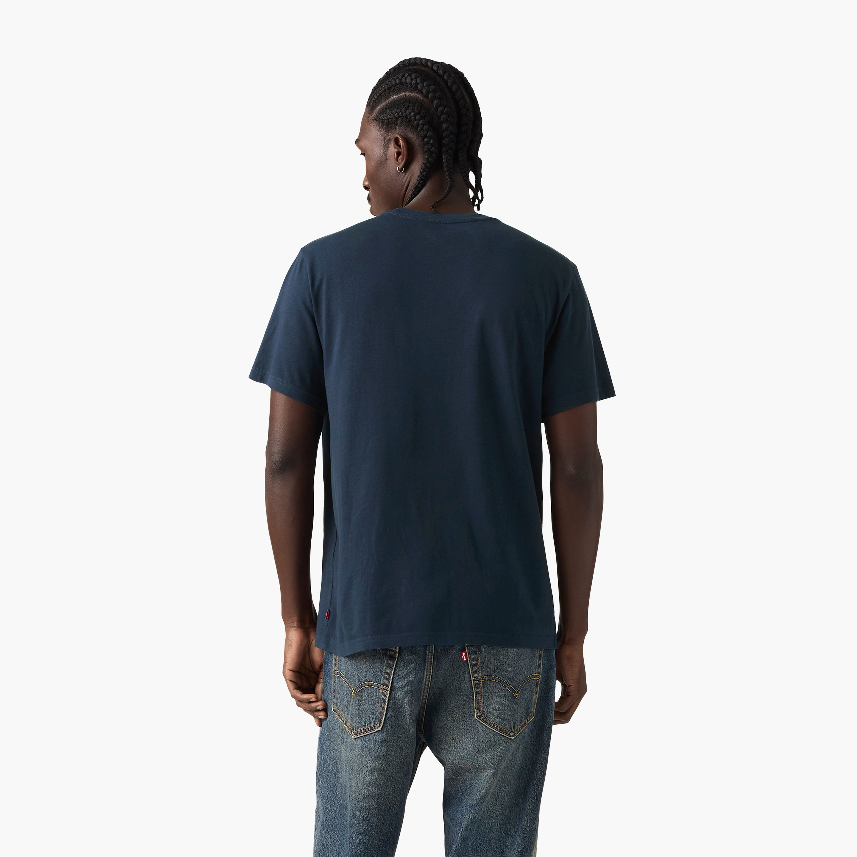 تي شيرت رجالي سادة بياقة دائرية وأكمام قصيرة من ليفايس-men-clothing-tshirtsandpolos-tshirts-image-3
