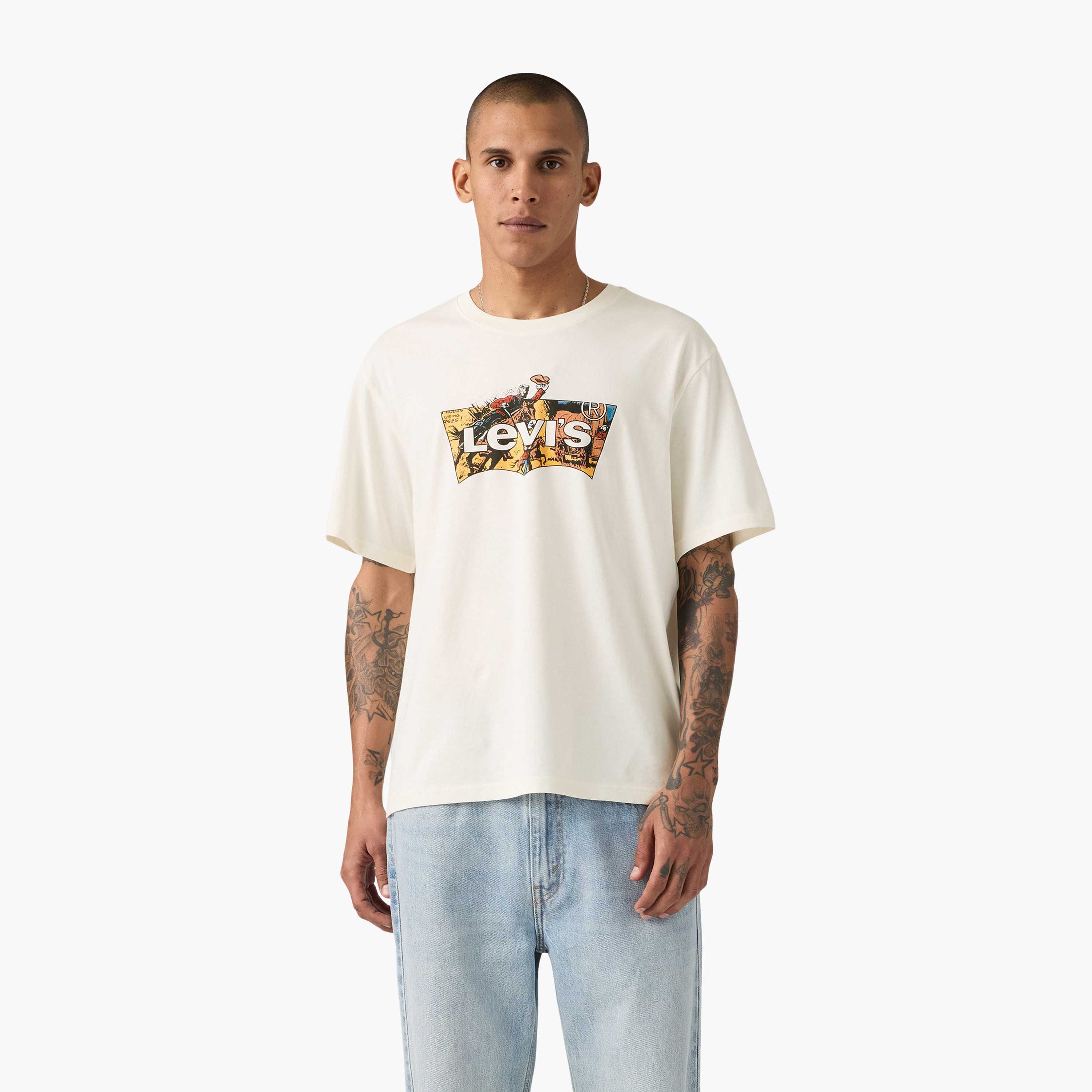 Levi's Graphic Print Crew Neck Short Sleeves Men's T-Shirt-men-clothing-tshirtsandpolos-tshirts-image-1