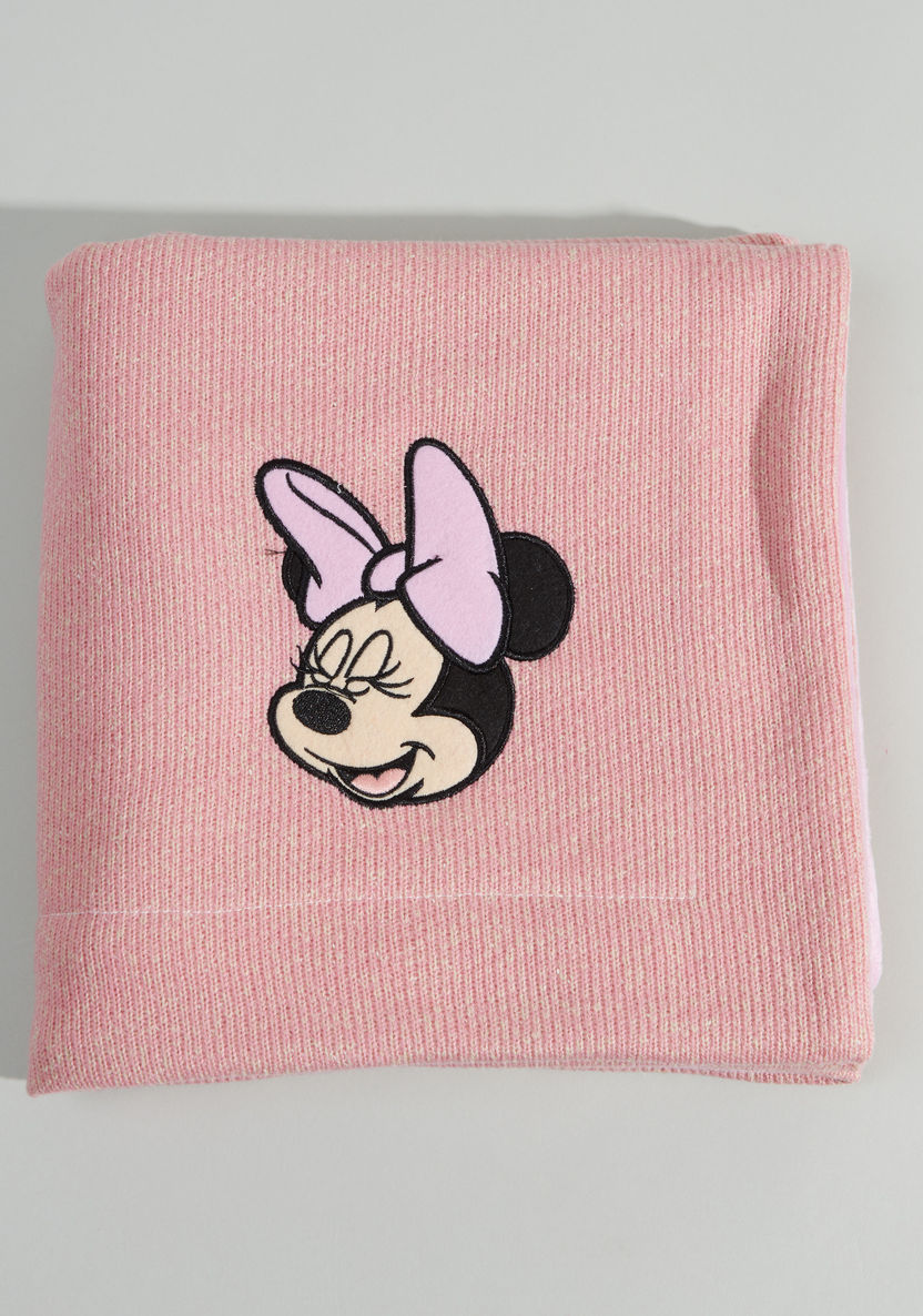 Minnie Mouse Woven Textured Blanket – 76x102 cms-Blankets and Throws-image-1