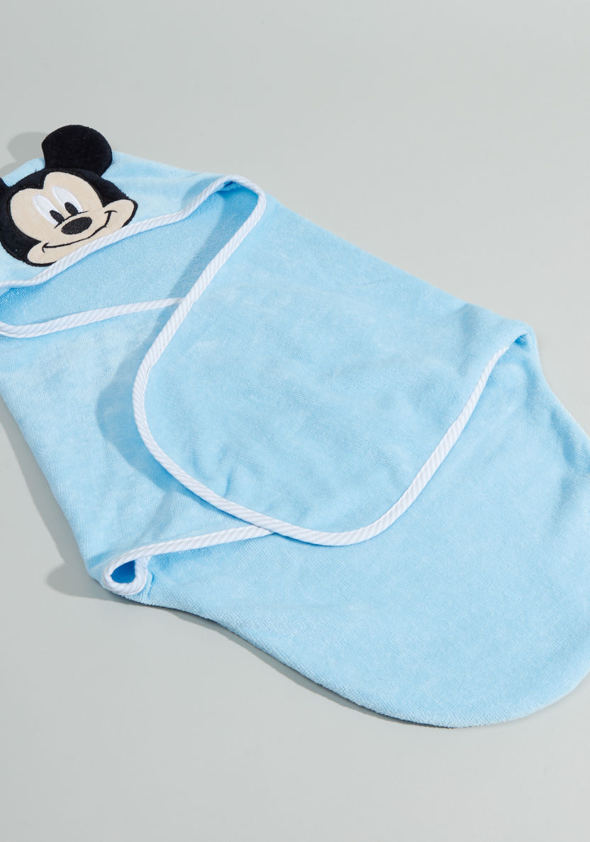 Mickey Mouse Bath Swaddle - 61x92 cms-Swaddles and Sleeping Bags-image-0