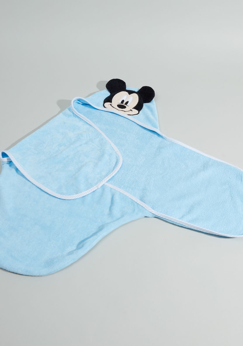 Mickey Mouse Bath Swaddle - 61x92 cms-Swaddles and Sleeping Bags-image-2