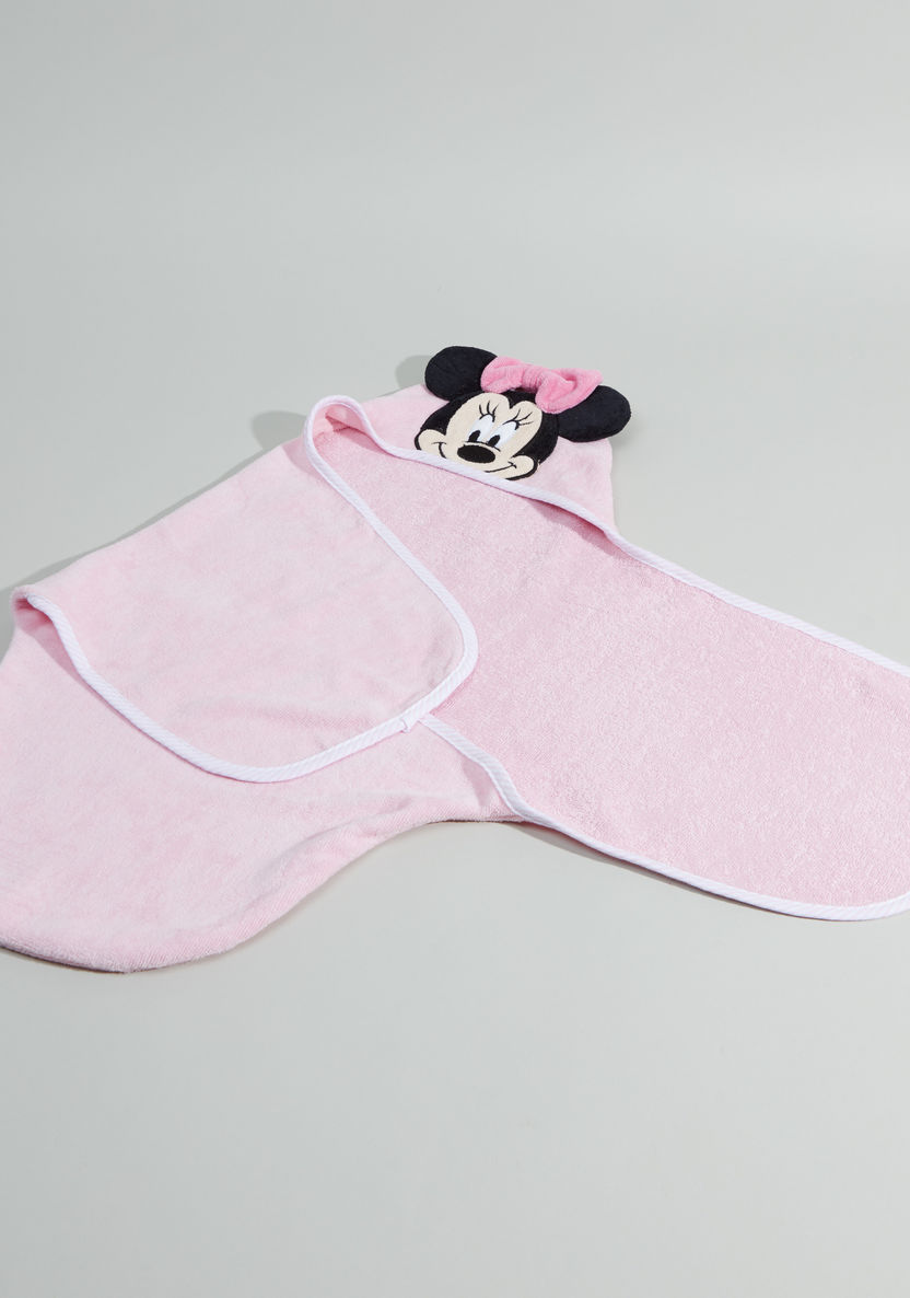 Minnie Mouse Cotton Bath Swaddle - 61x92 cms-Swaddles and Sleeping Bags-image-2