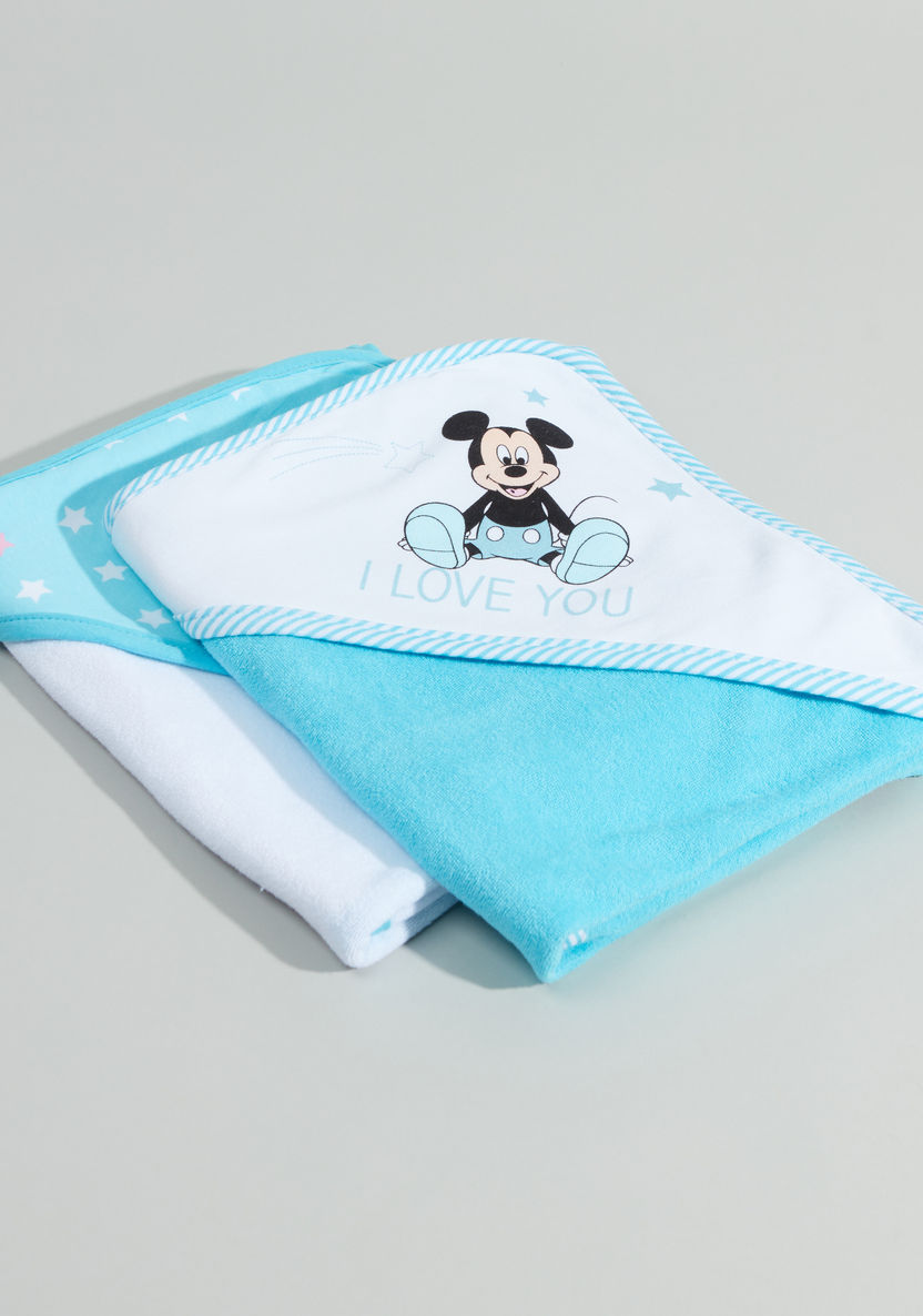 Mickey Mouse Printed 2-Piece Towel - 61x92 cms-Towels and Flannels-image-0