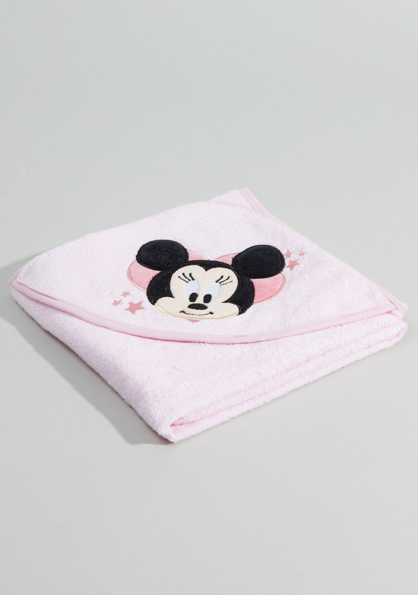 Minnie Mouse Hooded Cotton Towel – 76x76 cms-Towels and Flannels-image-0