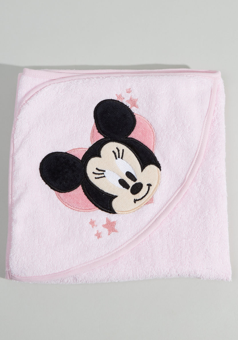 Minnie Mouse Hooded Cotton Towel – 76x76 cms-Towels and Flannels-image-1