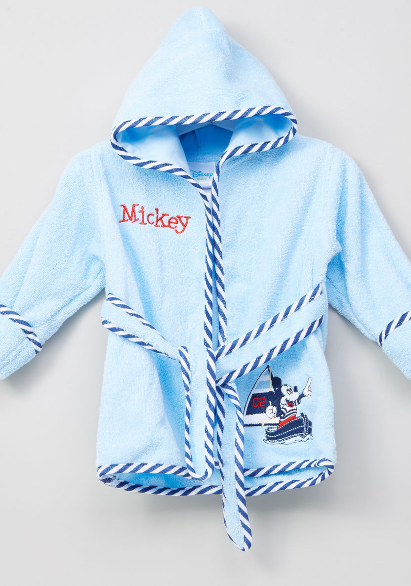 Mickey Mouse Embroidered Bathrobe-Towels and Flannels-image-0
