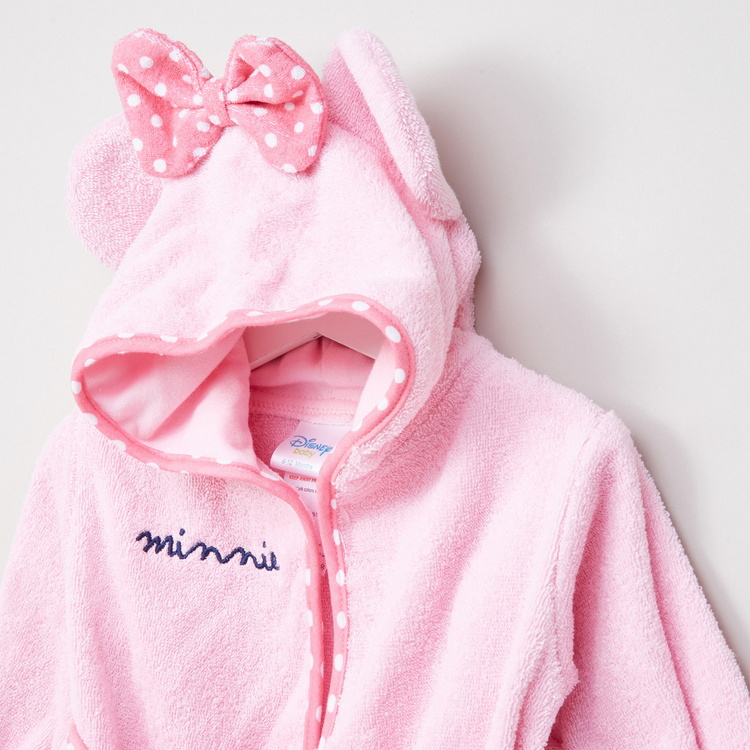 Minnie Mouse Embroidered Bathrobe