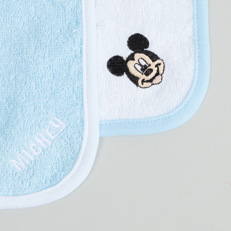 Mickey Mouse 6-Piece Cotton Washcloth Pack - 25x25 cms
