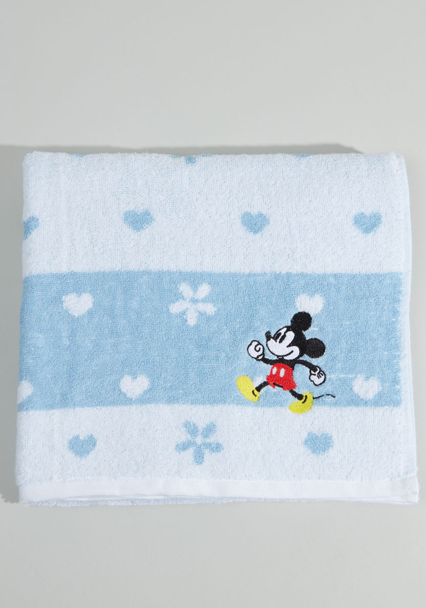 Mickey Mouse Jacquard Towel – 60x120 cms-Towels and Flannels-image-1