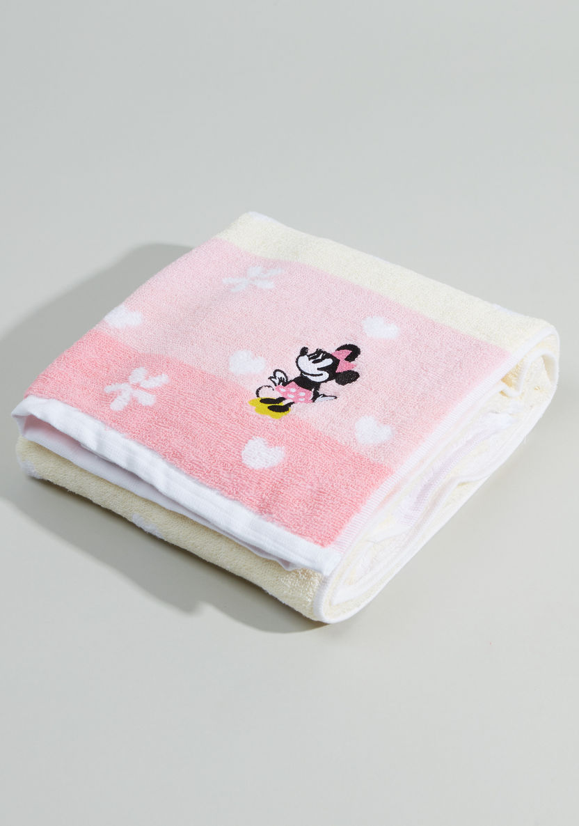Minnie Mouse Print Beach Towel - 60x120 cms-Towels and Flannels-image-0