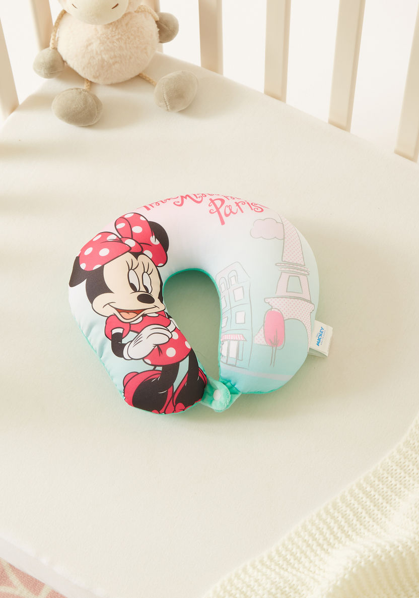 Minnie Mouse Printed Neck Pillow-Toddler Bedding-image-0