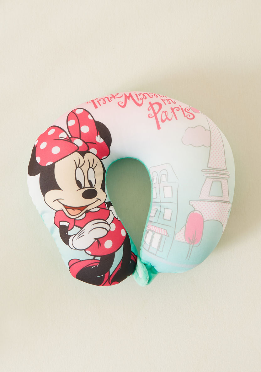Minnie Mouse Printed Neck Pillow-Toddler Bedding-image-1