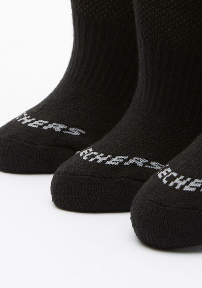 Skechers Kids' Terry Invisible Socks - S111102B-001-Boy%27s Socks-image-2