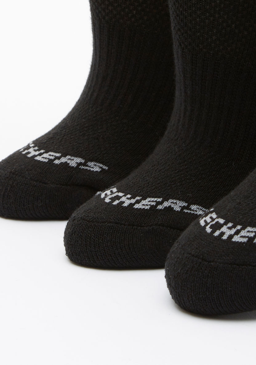 Skechers Kids' Terry Invisible Sports Socks - S111102B-001-Boy%27s Socks-image-2