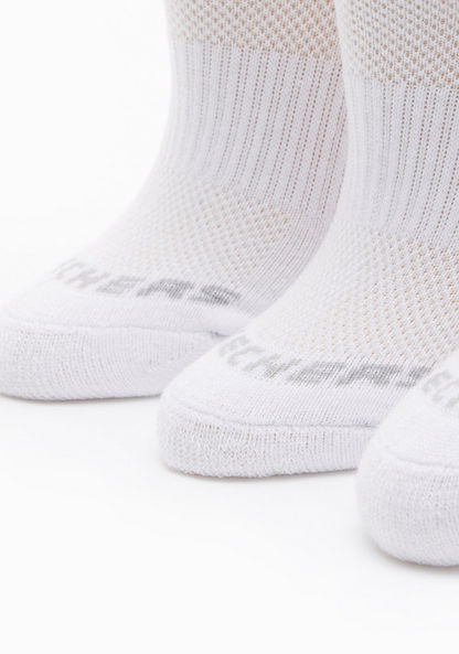 Skechers Kids' Terry Invisible Socks - S111102B-100-Boy%27s Socks-image-2