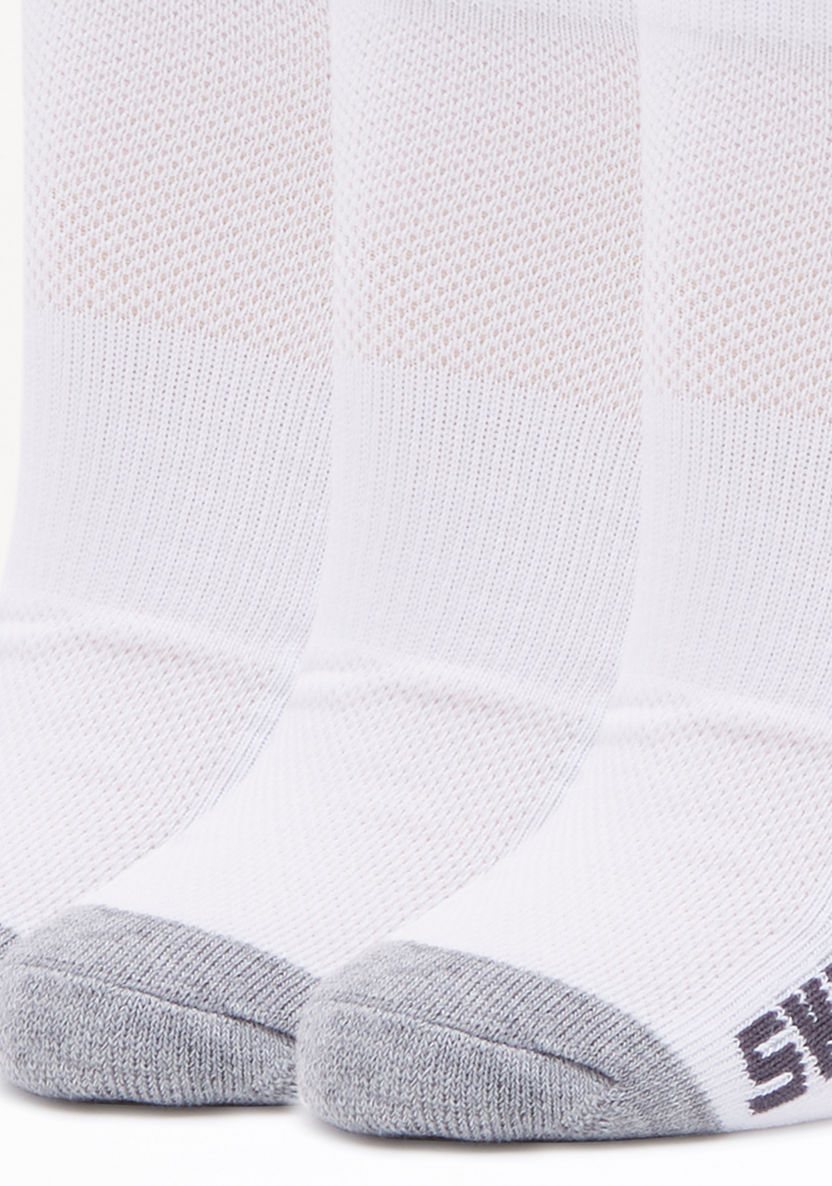 Skechers Printed Ankle Length Cotton Sports Socks - Set of 3-Men%27s Socks-image-2