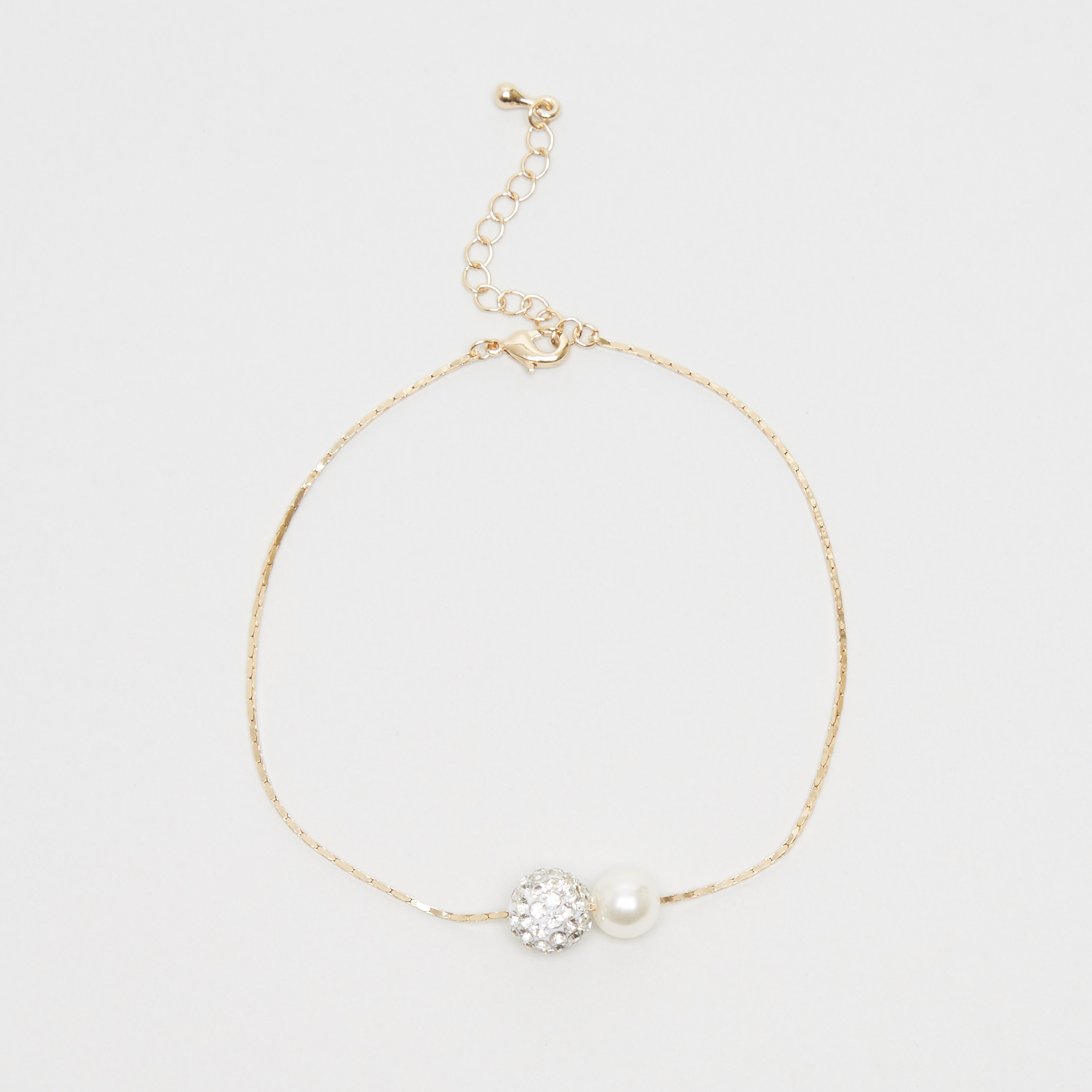 Chain Anklet with Crystal Ball Design-women-watchesandjewellery-jewellery-anklets-image-1