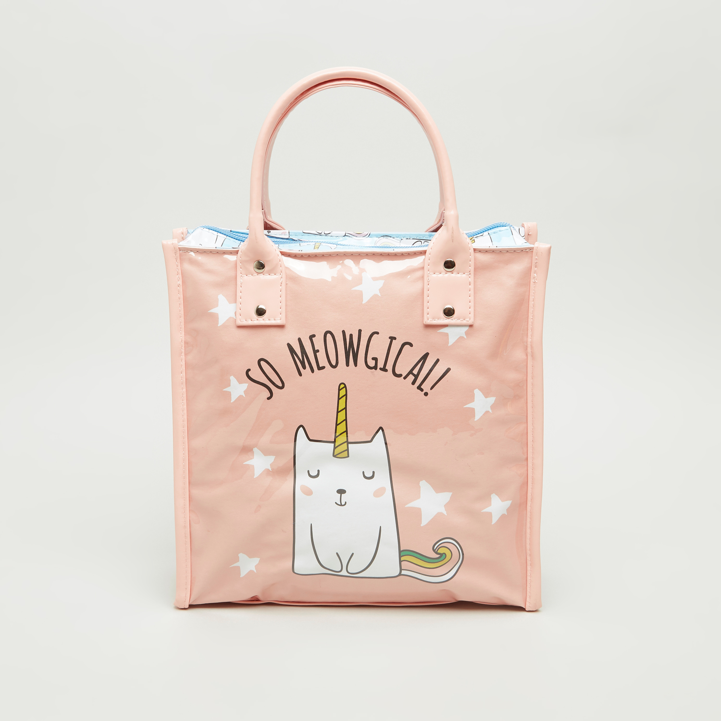 Buy Upper Canada Printed Catticorn Lunch Tote Bag 24x10x25 cms Online for Kids Centrepoint Bahrain