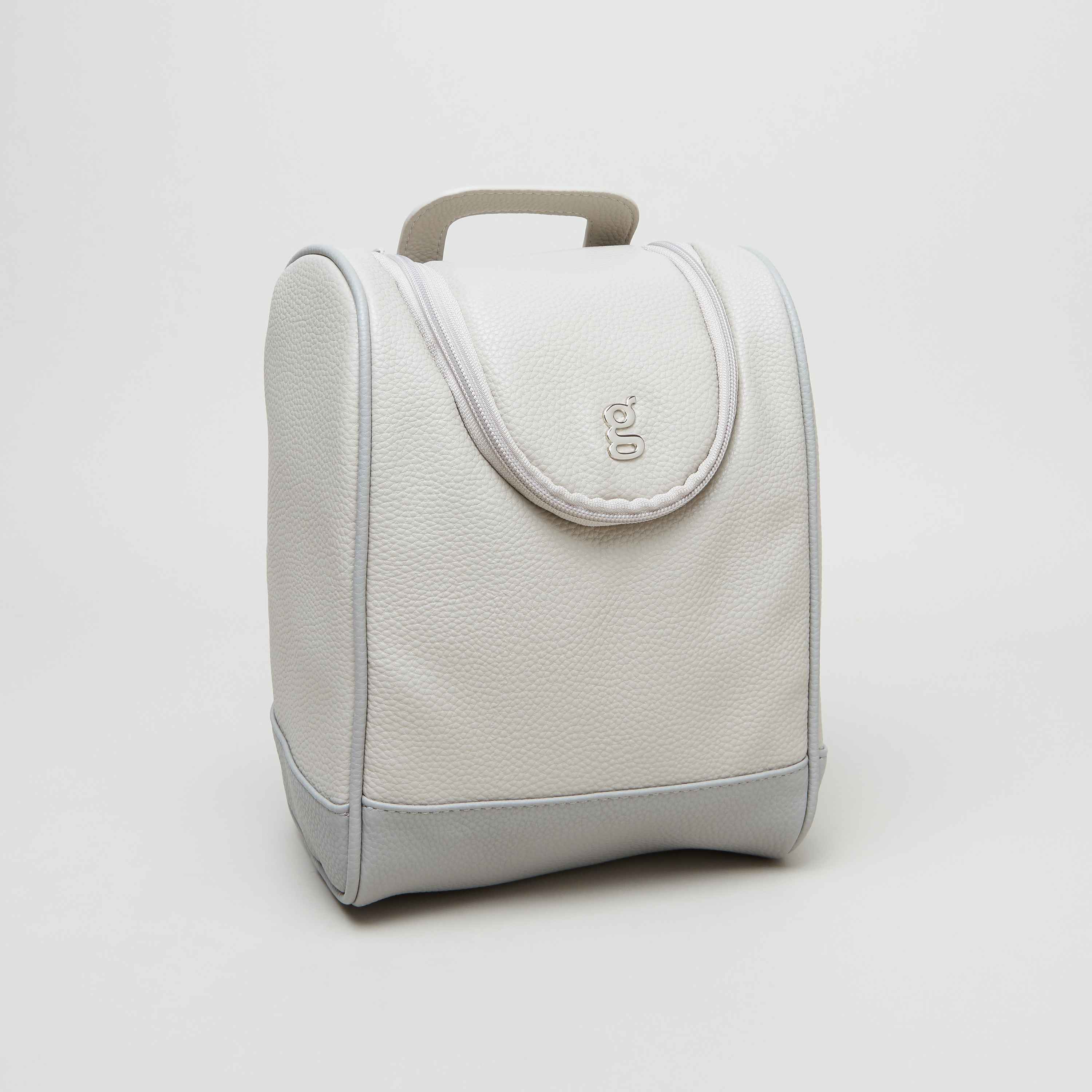 Giggles Textured Bag with Top Handle and Zip Closure-baby-feeding-feedingbottles-bottlecovers-image-1