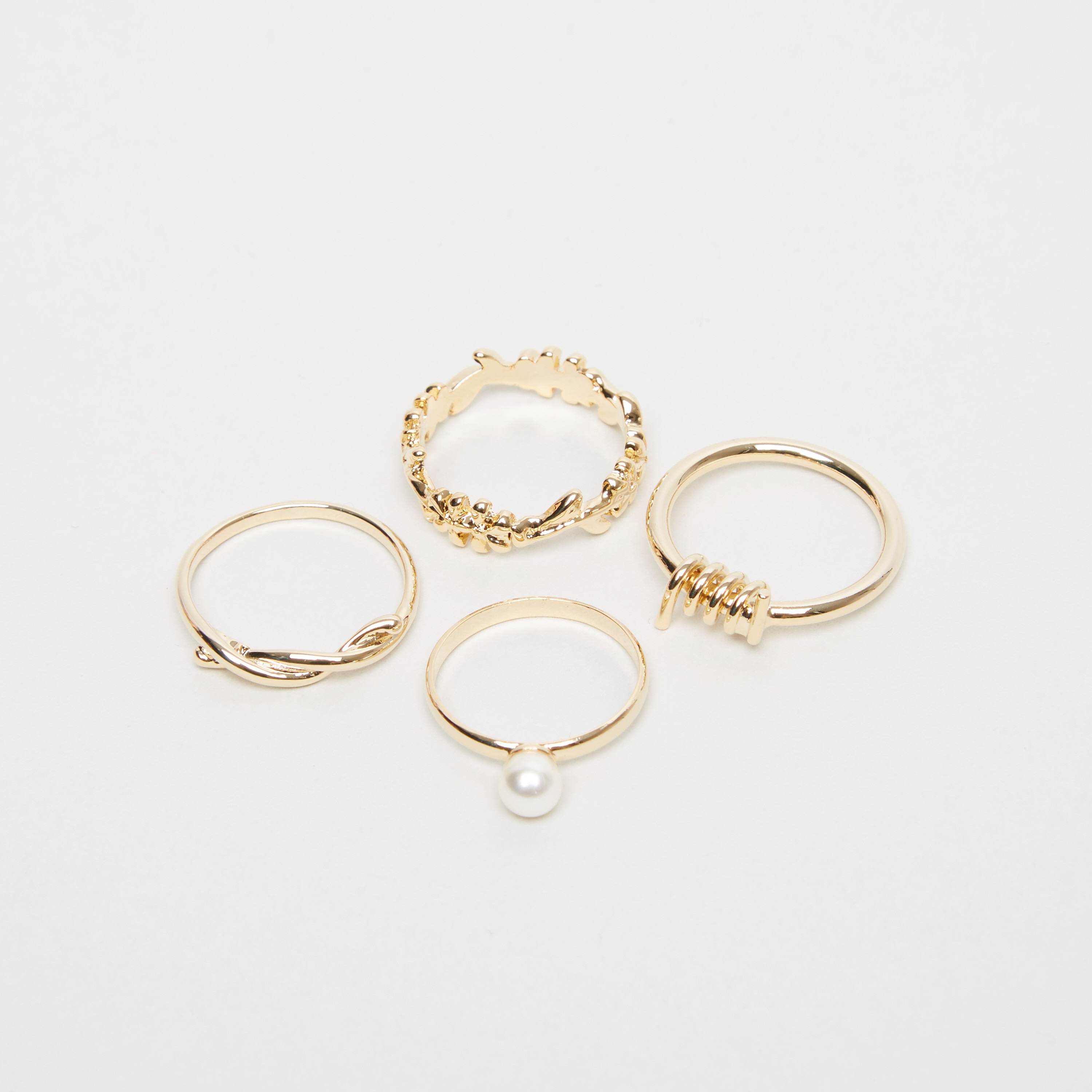 Buy Fashion Frill Beautiful AD Evil Eye Gold Plated Ring Set For Girls  Women Rings Combo Jewellery Pack of 4 Online at Best Prices in India -  JioMart.