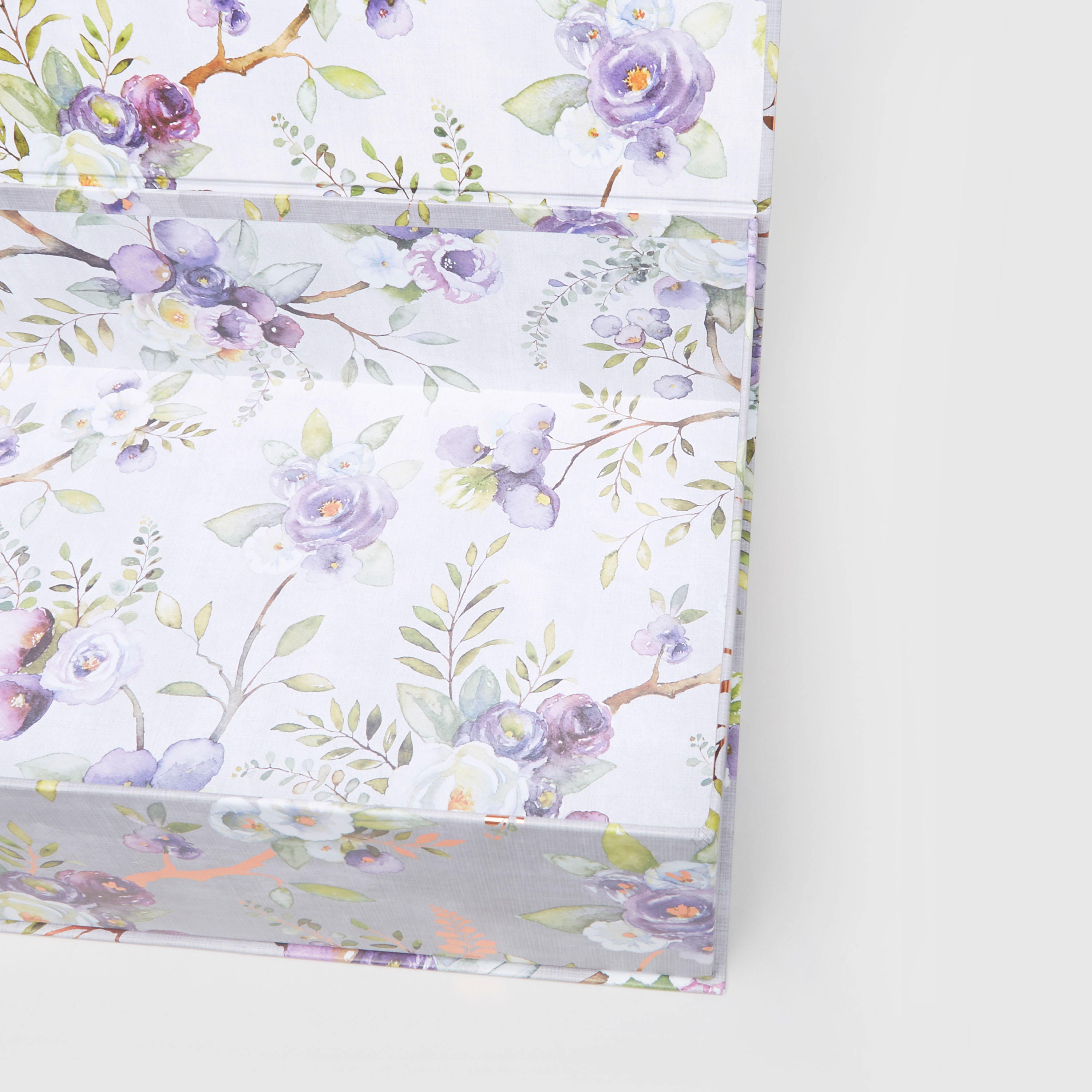 Florall Printed Rectangular Nested Storage Flap Box - 36.83x25.4x10.79 cms-school-stationery-desksupplies-image-3