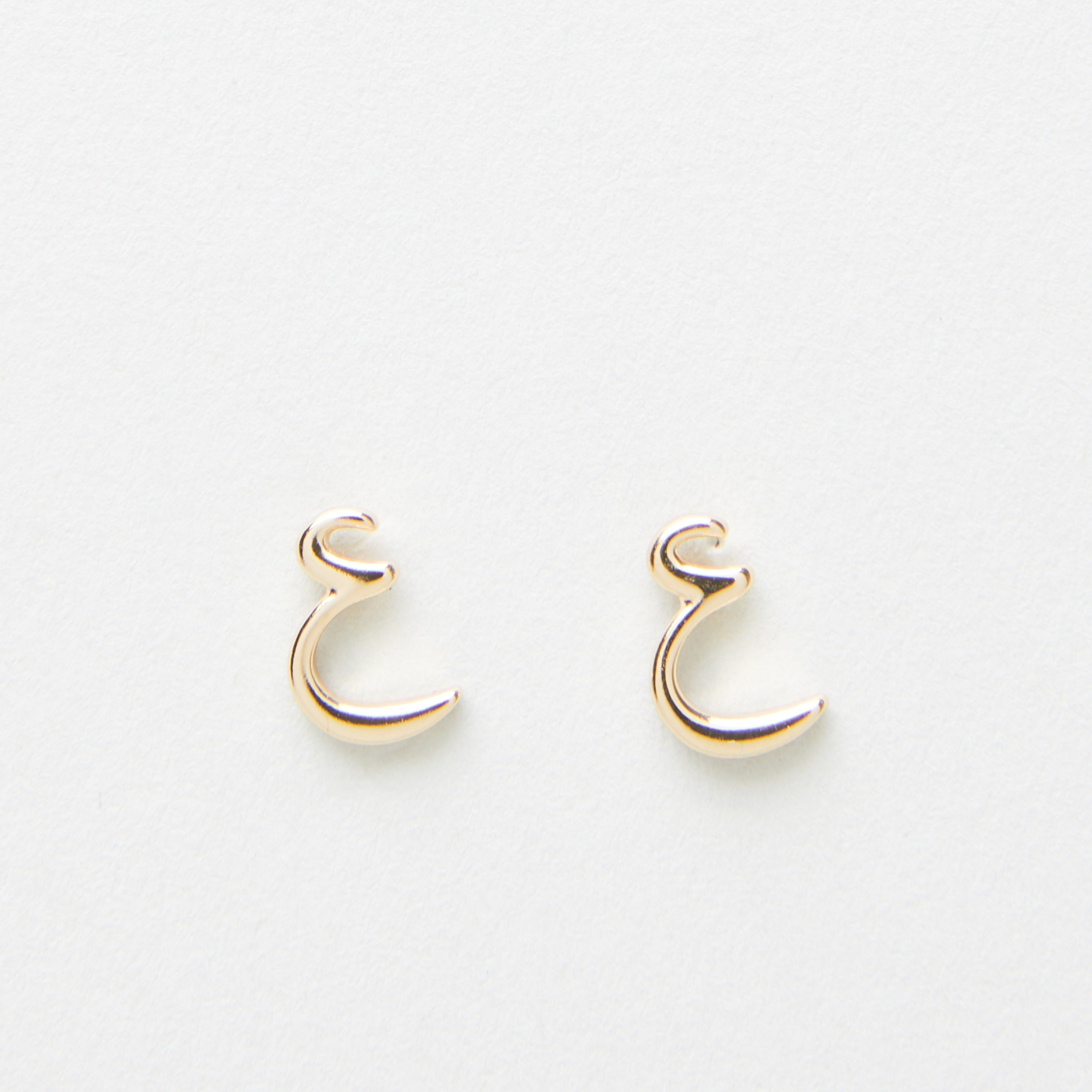 arabic letter earrings