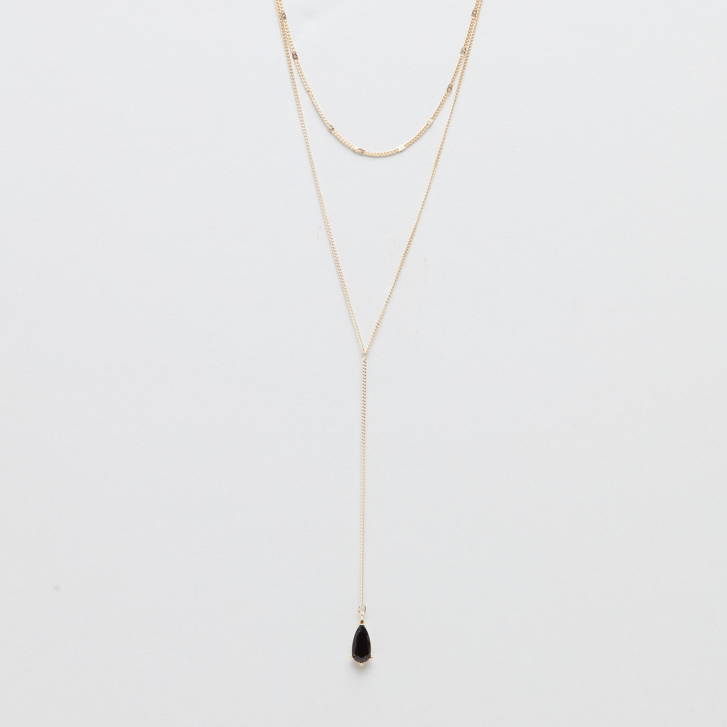 Double shop layered necklace