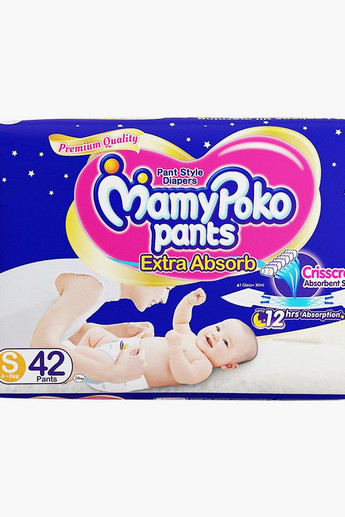 Shop MamyPoko Pants Extra Absorb Small 42-Diaper Pants Pack 4-8