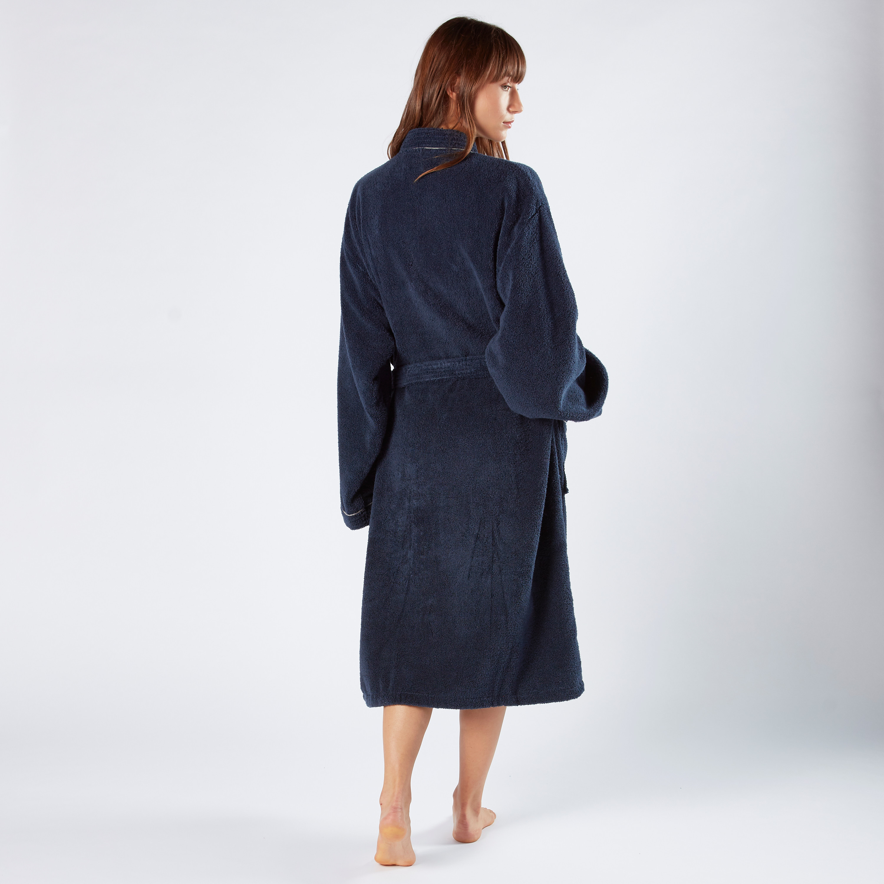 روب حمّام كيمونو مع خيوط بارزة من سيرين - مقاس أل-household-bathandlaundry-bathlinen-bathrobesandslippers-bathrobes-image-2