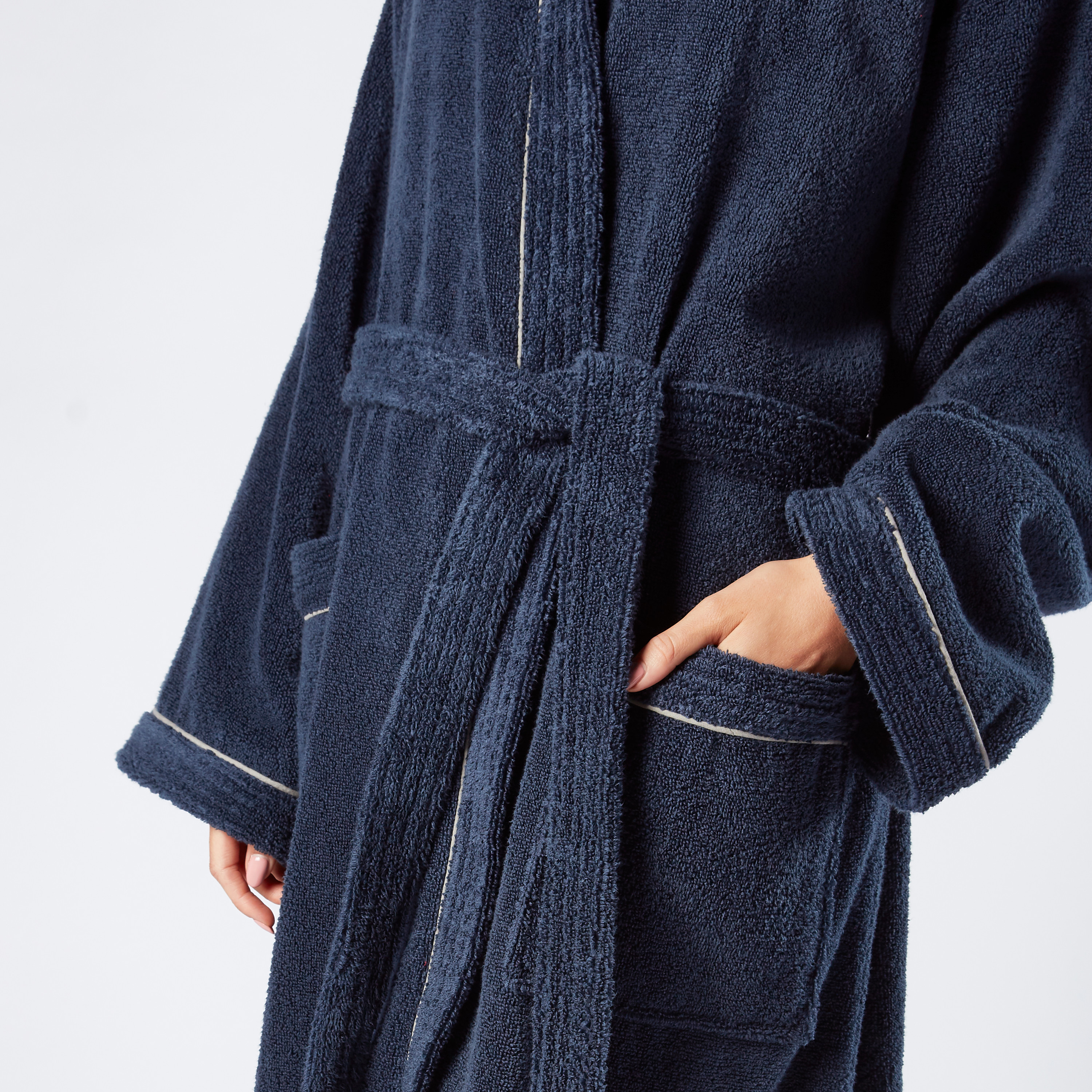روب حمّام كيمونو مع خيوط بارزة من سيرين - مقاس أل-household-bathandlaundry-bathlinen-bathrobesandslippers-bathrobes-image-3