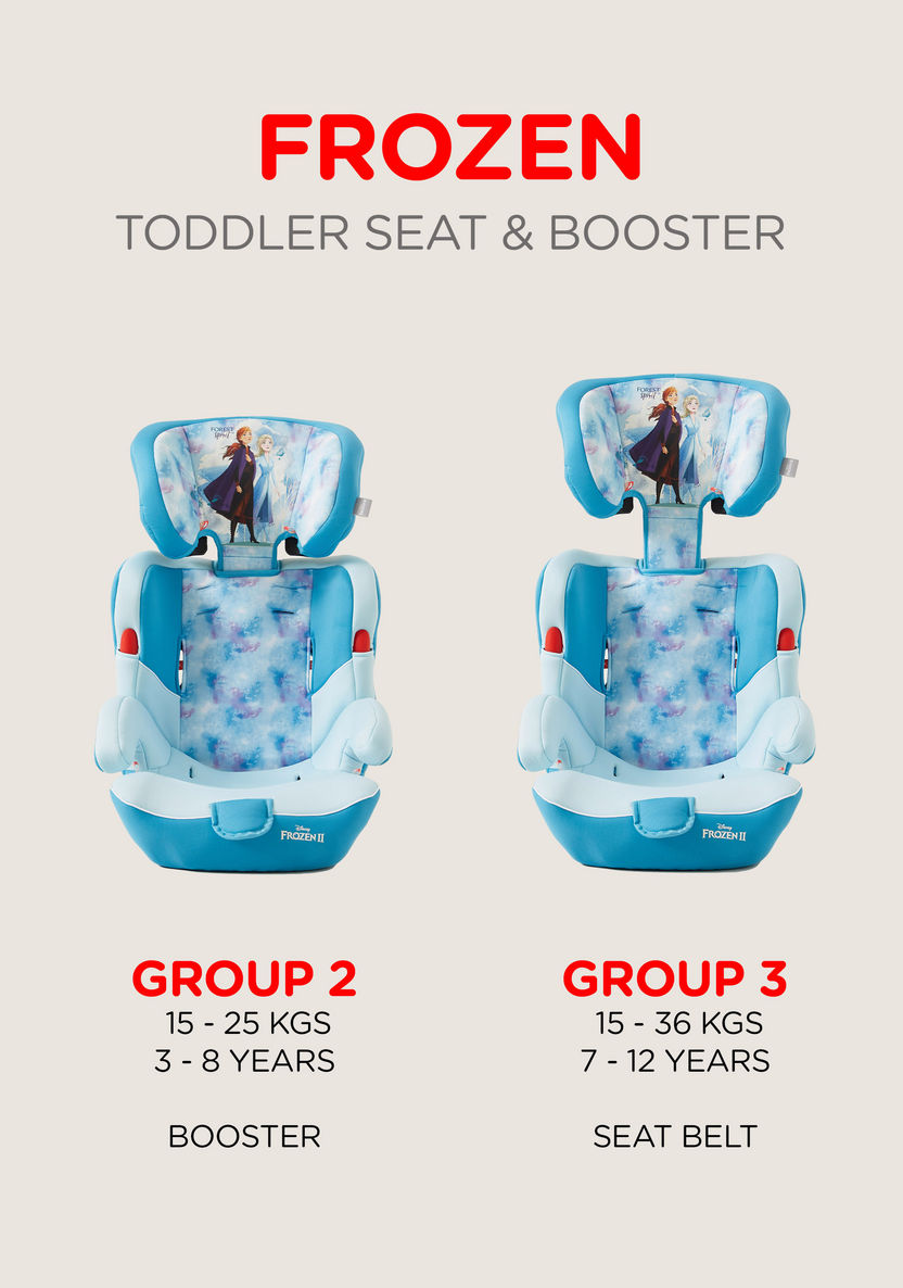 Disney Frozen Toddler Convertible Car Seat - Blue (Ages 9 months - 12 years)-Car Seats-image-5