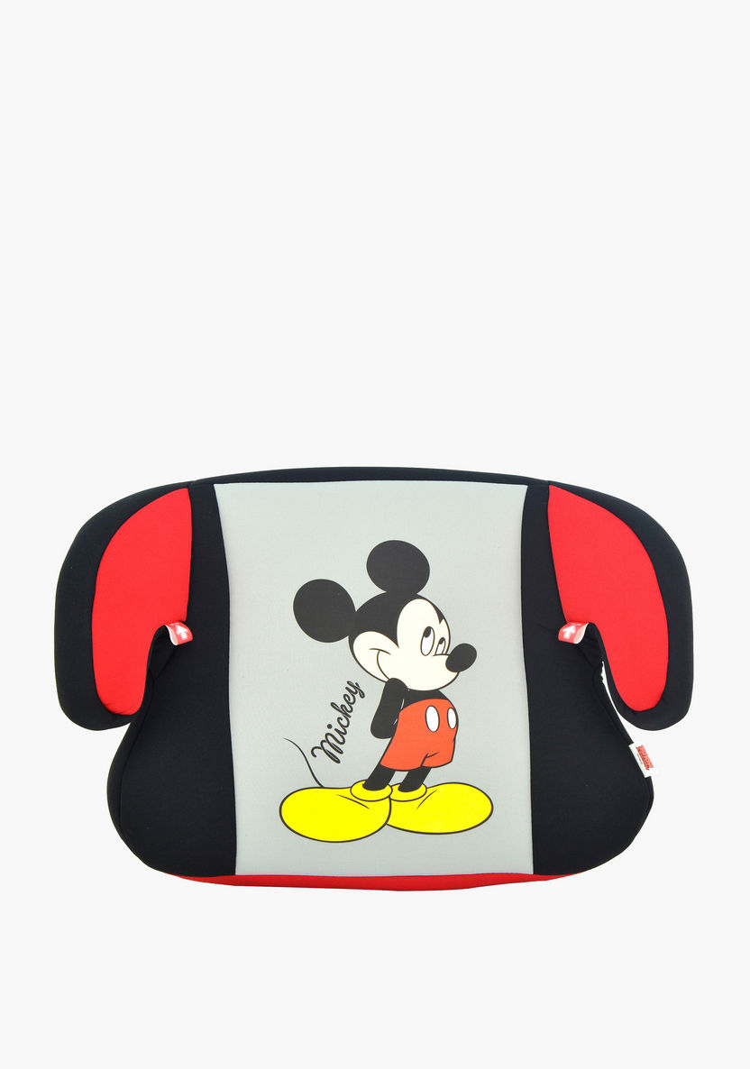 Disney Mickey Backless Booster Car Seat - Black/Red-Car Seats-image-0