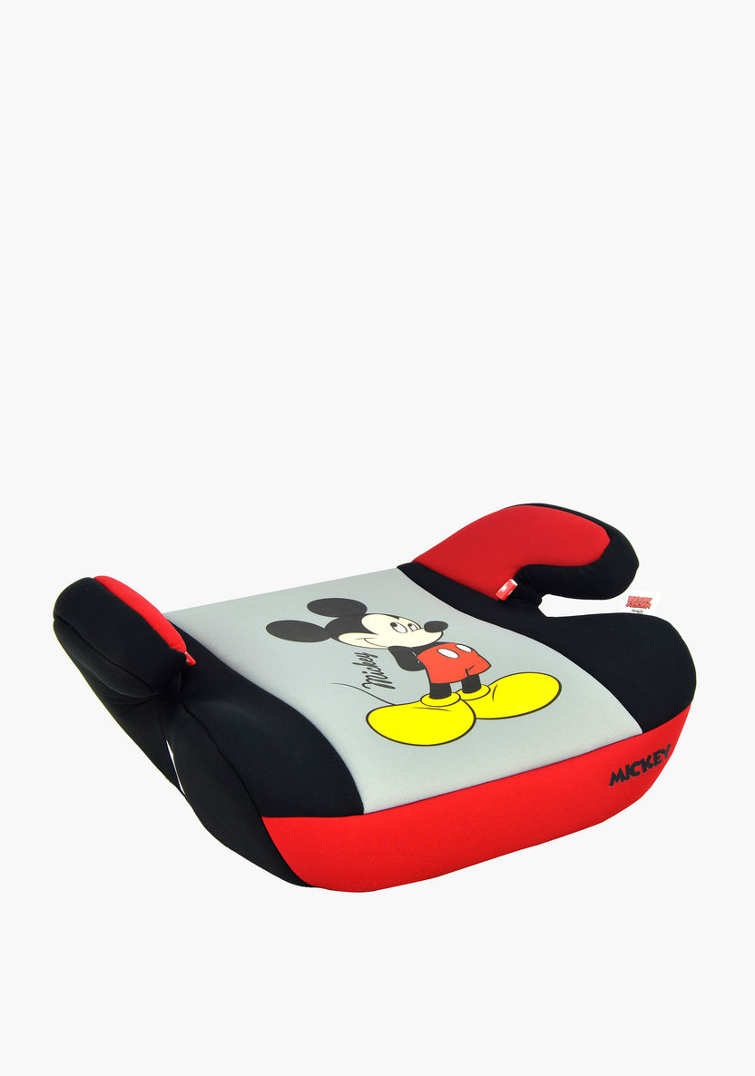 Disney Mickey Backless Booster Car Seat - Black/Red-Car Seats-image-1