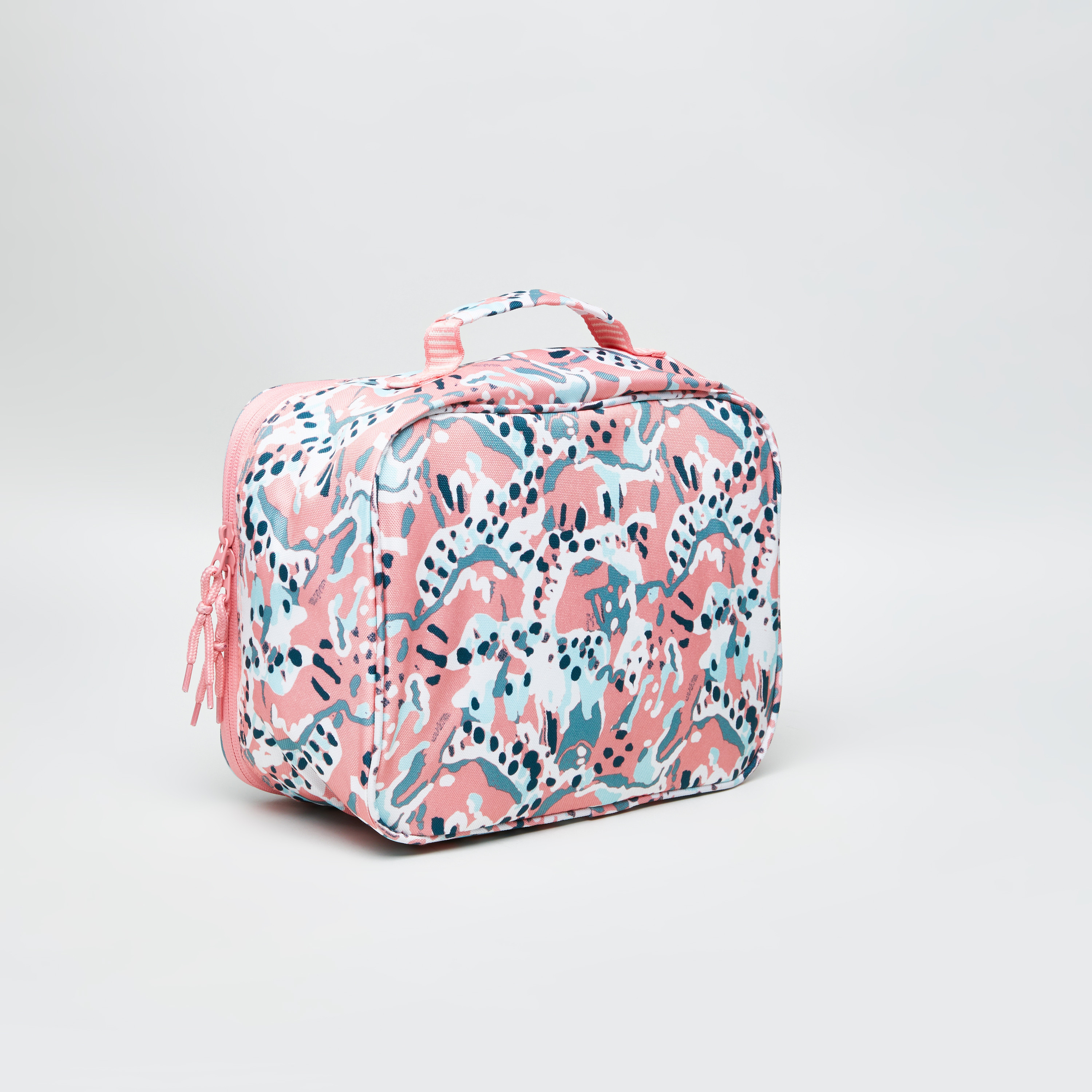 O'neill Coral Printed Lunch Bag with Zip Closure-school-lunchessentials-lunchbags-image-2