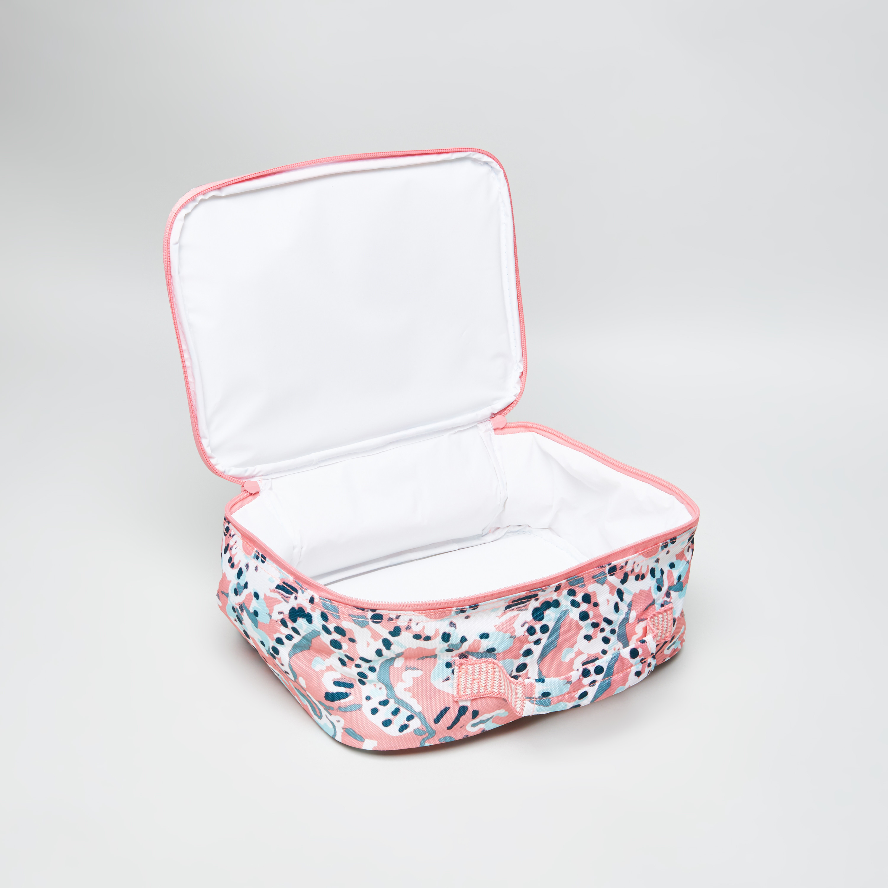 O'neill Coral Printed Lunch Bag with Zip Closure-school-lunchessentials-lunchbags-image-3