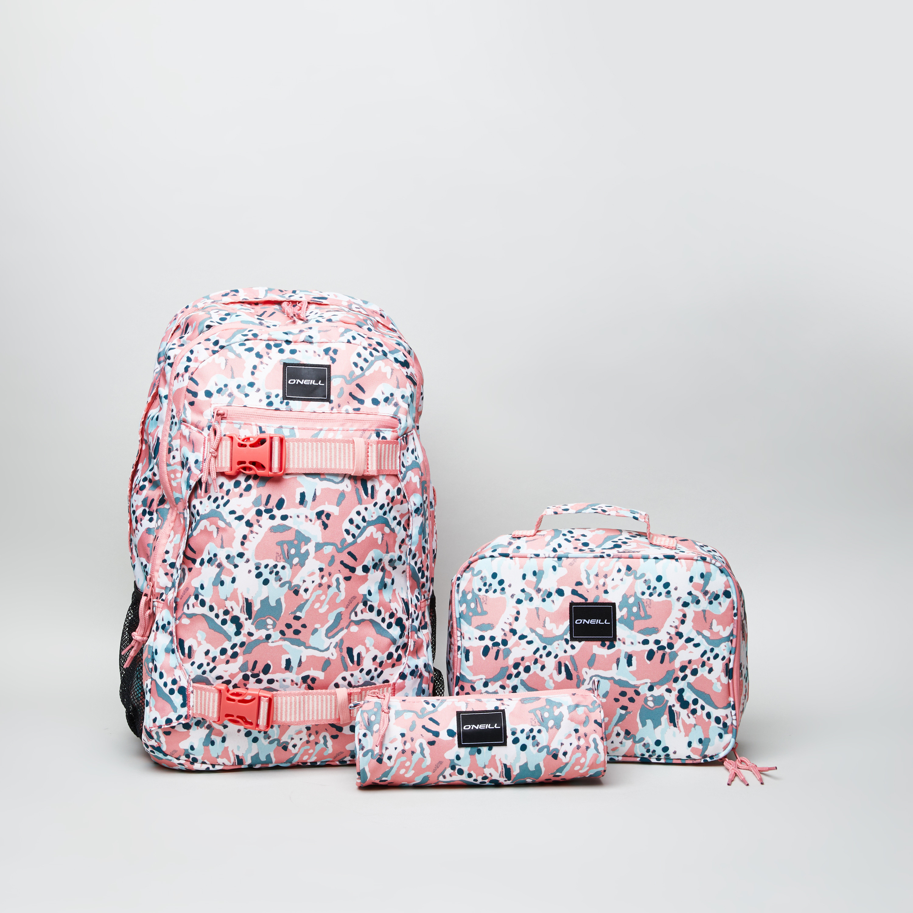 O'neill Coral Printed Lunch Bag with Zip Closure-school-lunchessentials-lunchbags-image-4