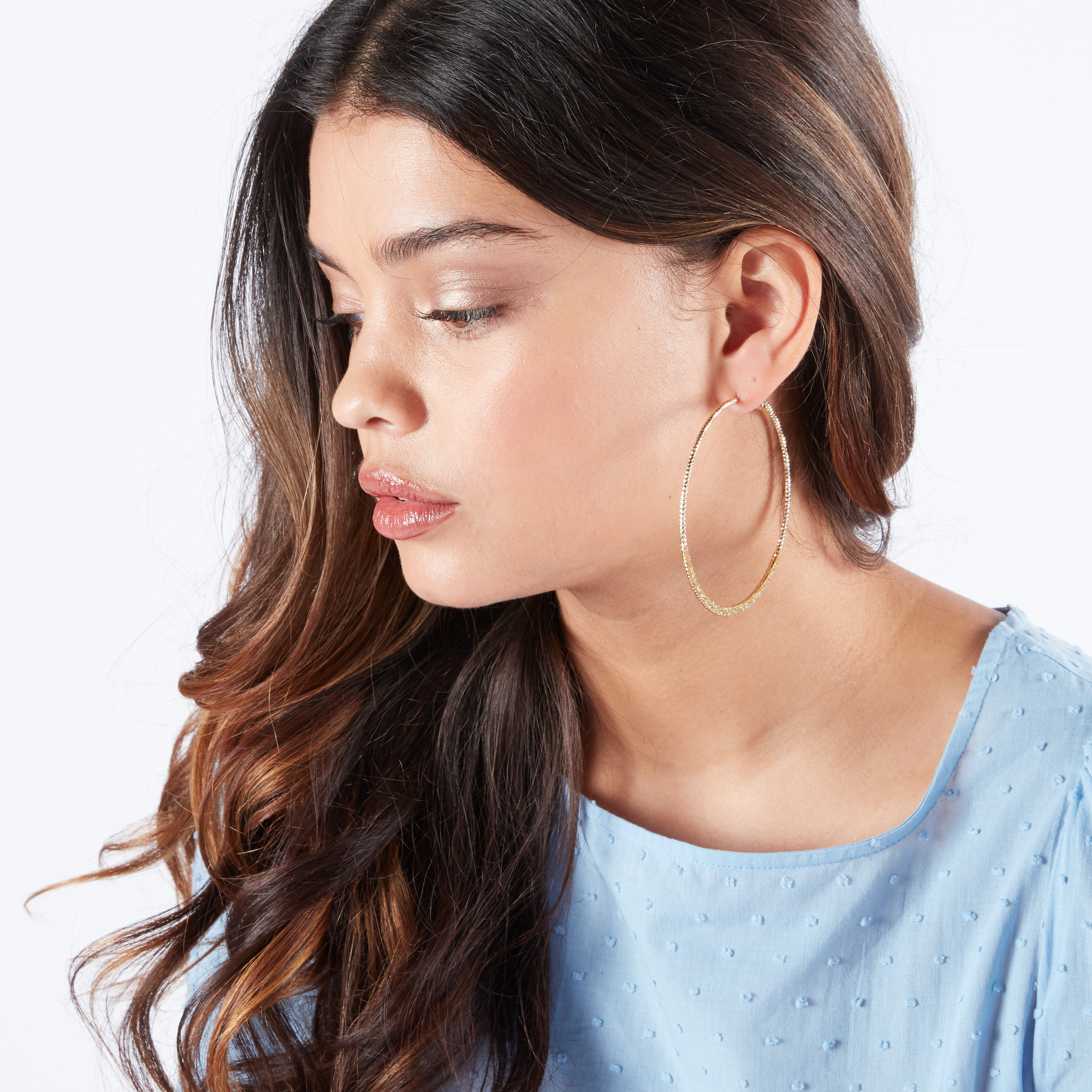 Glitter Hoop Earrings-women-watchesandjewellery-jewellery-earrings-image-2