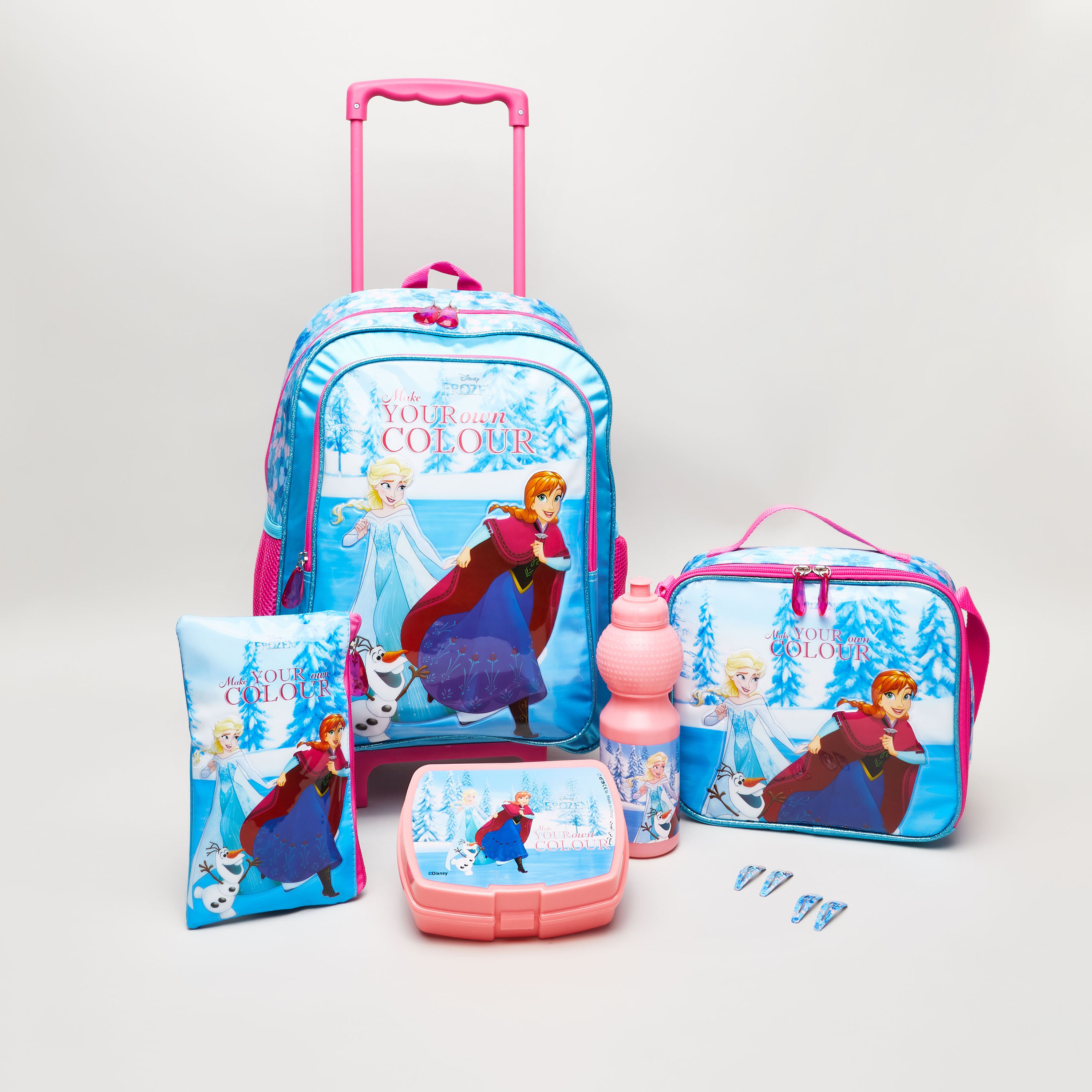 Frozen 9-Piece Trolley Set-school-bagsandbackpacks-trolleybags-image-1