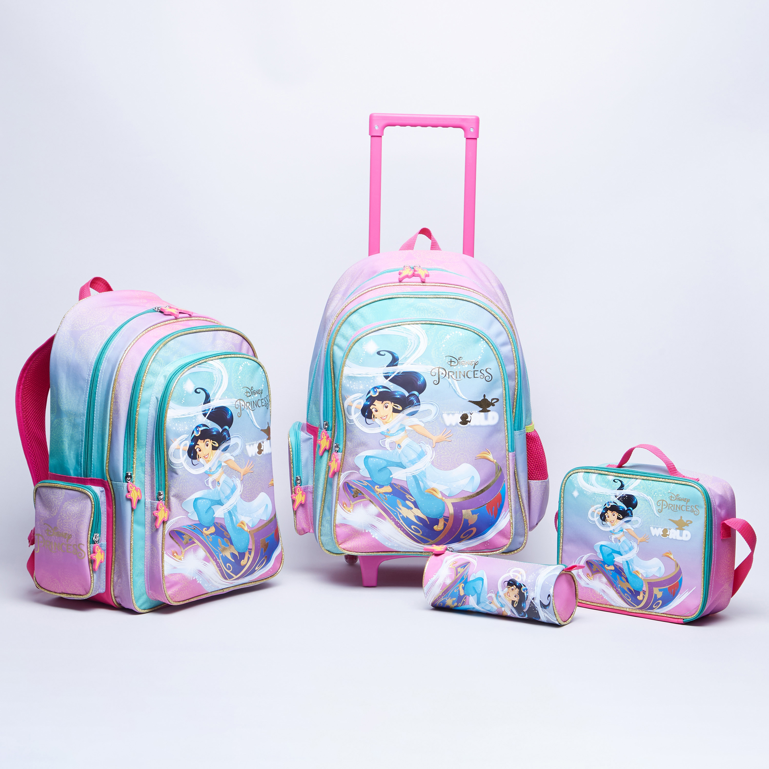 Disney Printed Trolley Backpack with Zip Closure - 32x15x45.7 cms-school-bagsandbackpacks-trolleybags-image-6