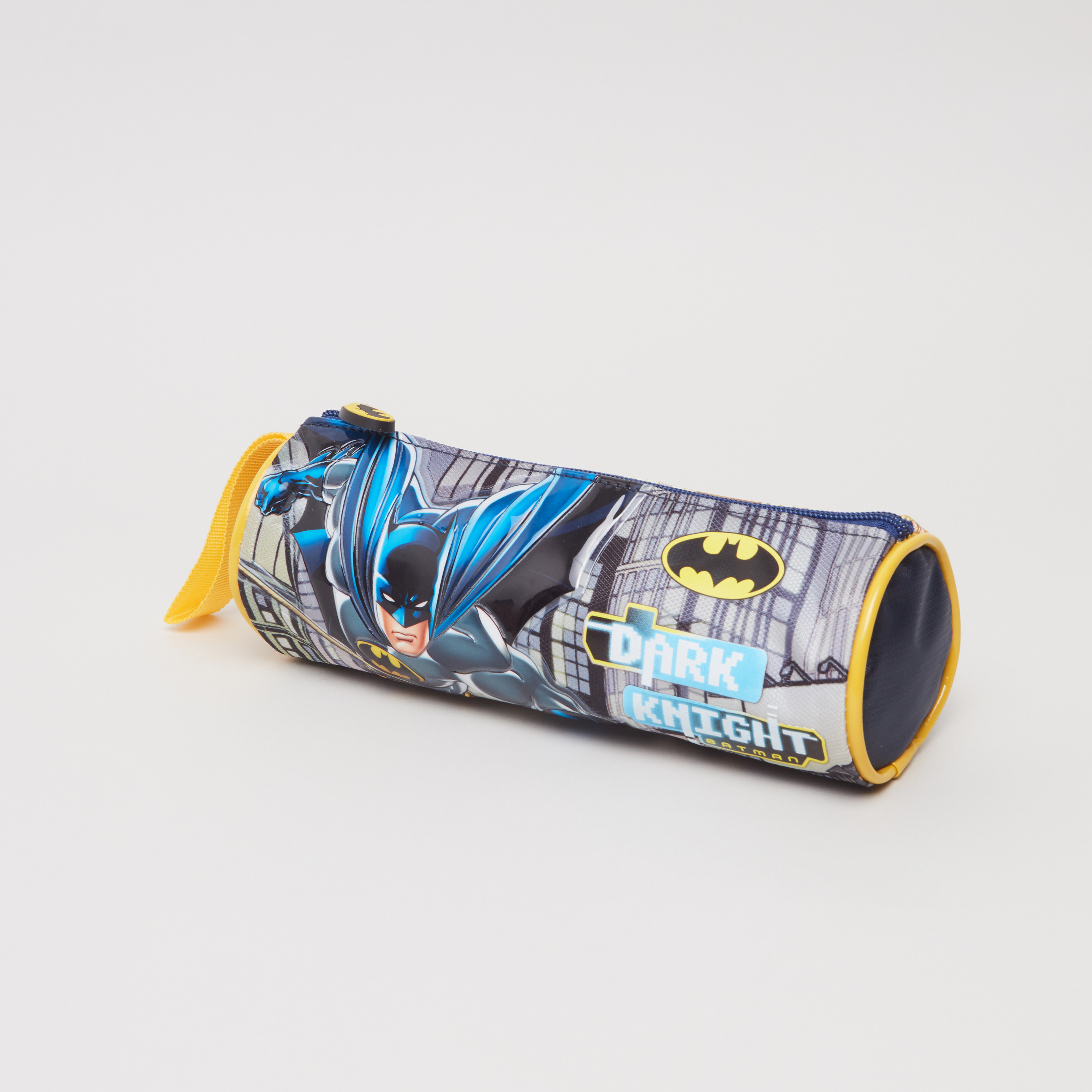 Batman Printed Round Pencil Case-school-stationery-pencilcases-image-1