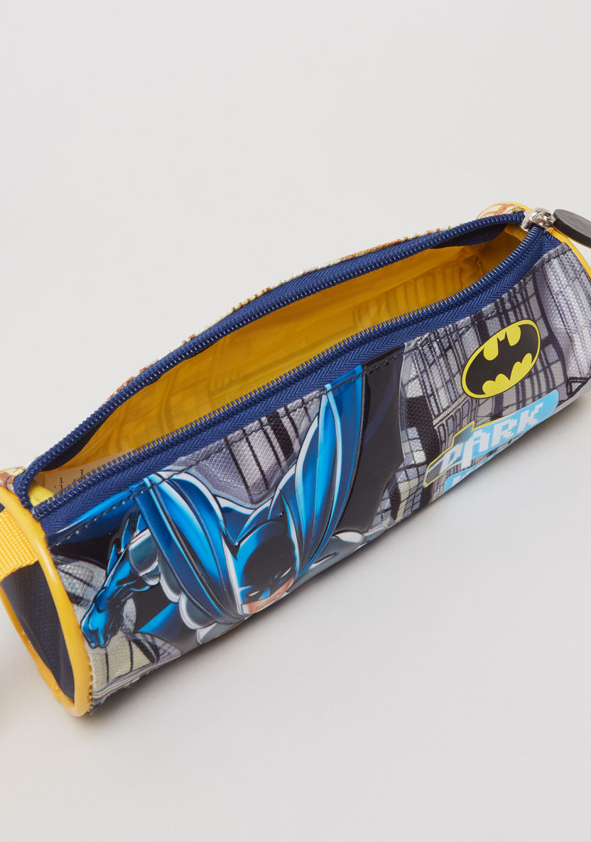 Batman Printed Round Pencil Case-Pens & Pencil Cases-image-3