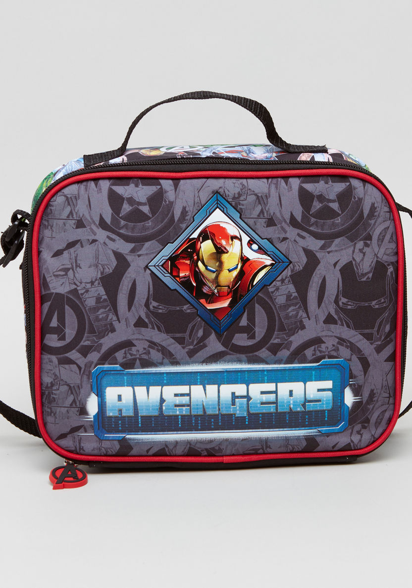Marvel Avengers Printed Lunch Bag with Zip Closure-Bags-image-0
