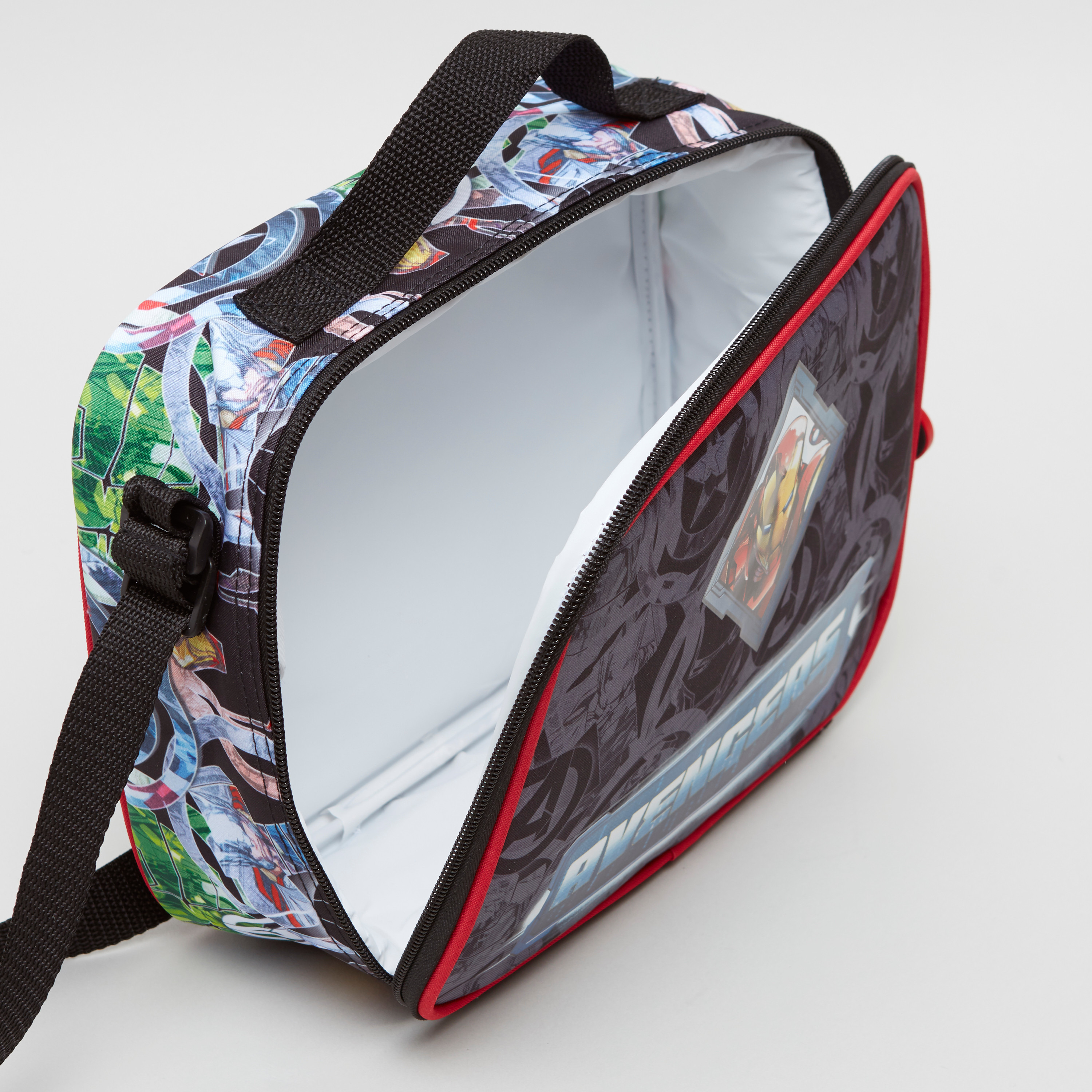 Marvel Avengers Printed Lunch Bag with Zip Closure-school-lunchessentials-lunchbags-image-4
