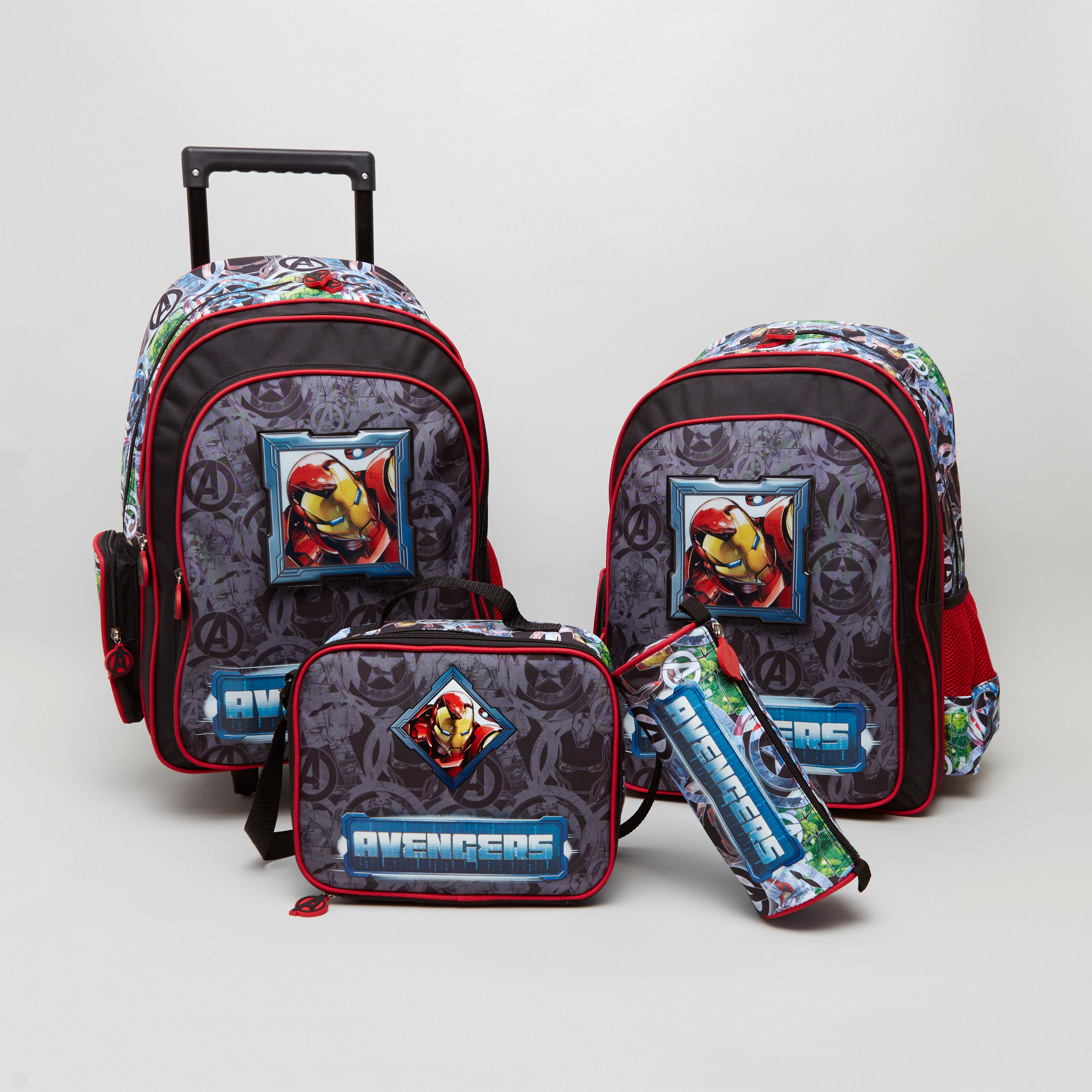 Marvel Avengers Printed Lunch Bag with Zip Closure-school-lunchessentials-lunchbags-image-5