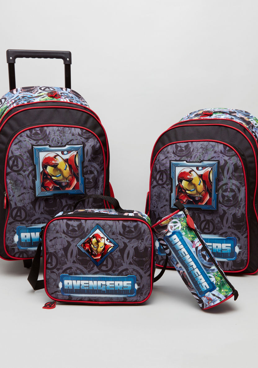 Marvel Avengers Printed Lunch Bag with Zip Closure-Bags-image-4