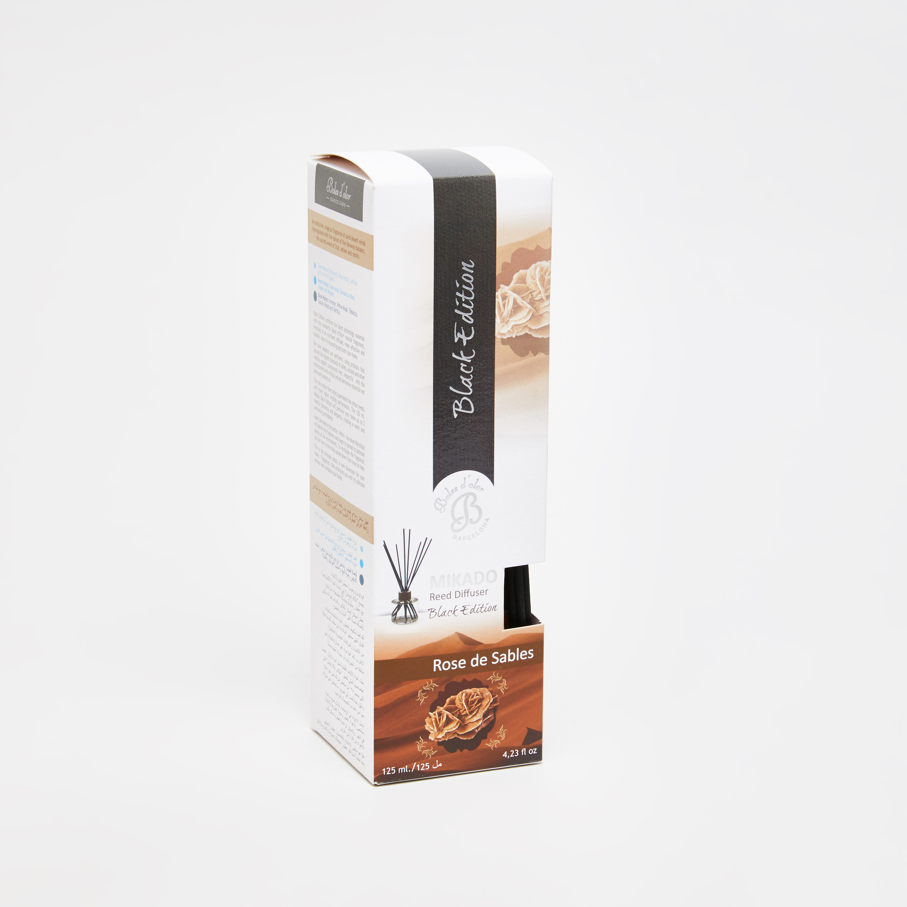 Boles d' Olor Flor de Loto Black Edition Mikado Reed Diffuser - 125 ml-household-homefragrance-reeddiffusers-image-1