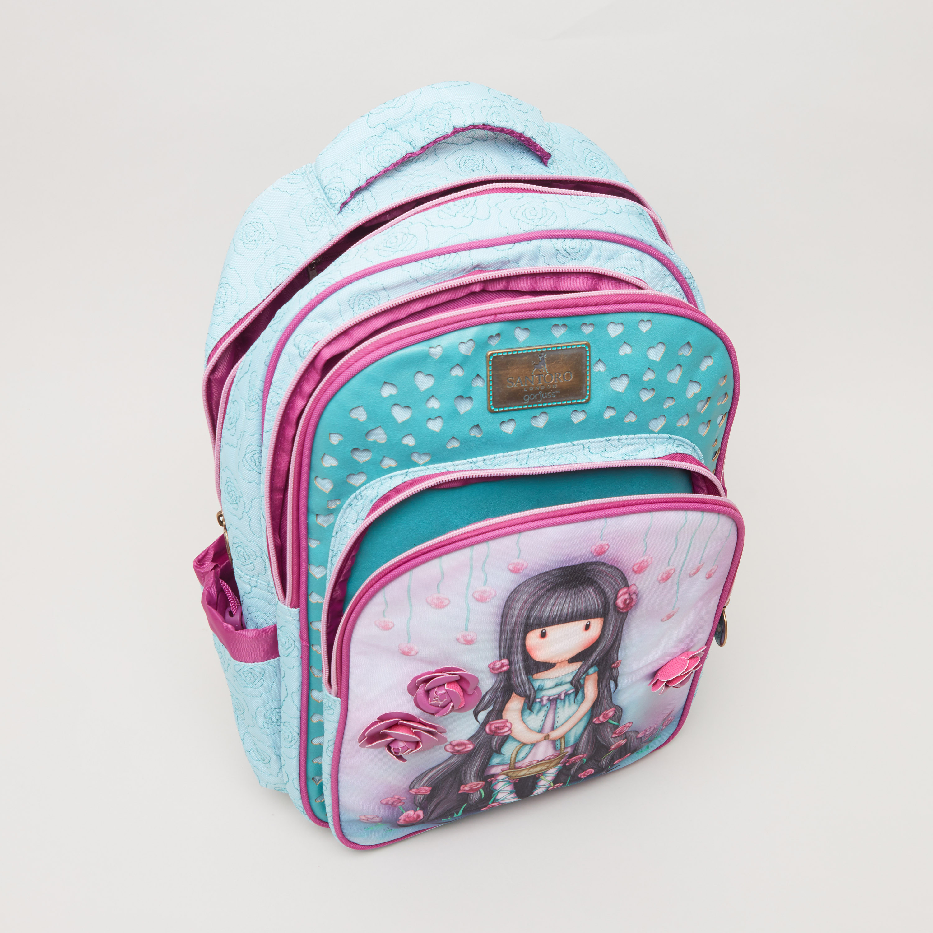 Coque Art Cartoon Santoro Gorjuss Anime Children Backpack Kids pencil bags  stationery box laptop mochila children