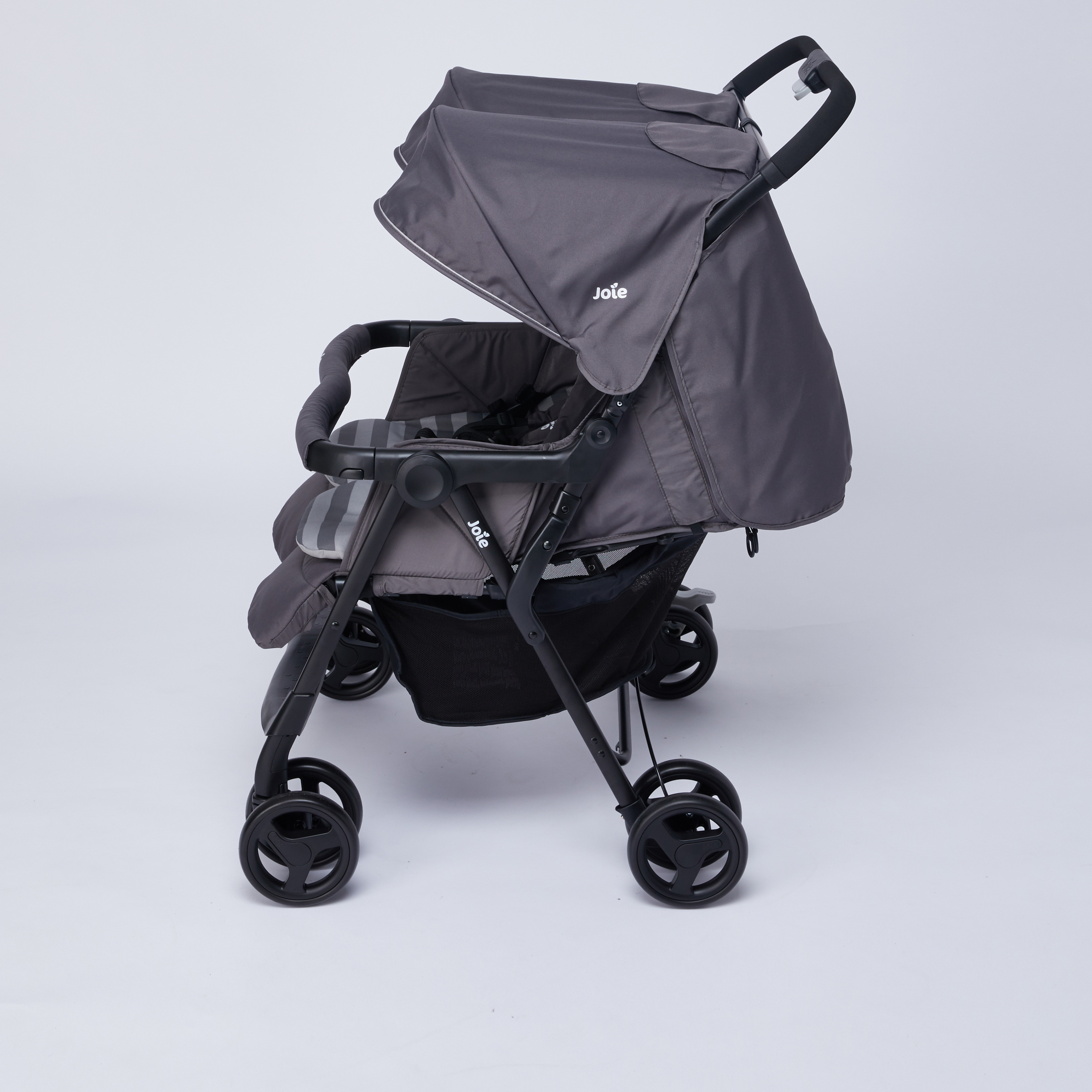 عربة أطفال  توأم سوداء من جوي آير مع إمالة متعددة الأوضاع (حتى 3 سنوات)-baby-gear-strollersandprams-strollers-image-2